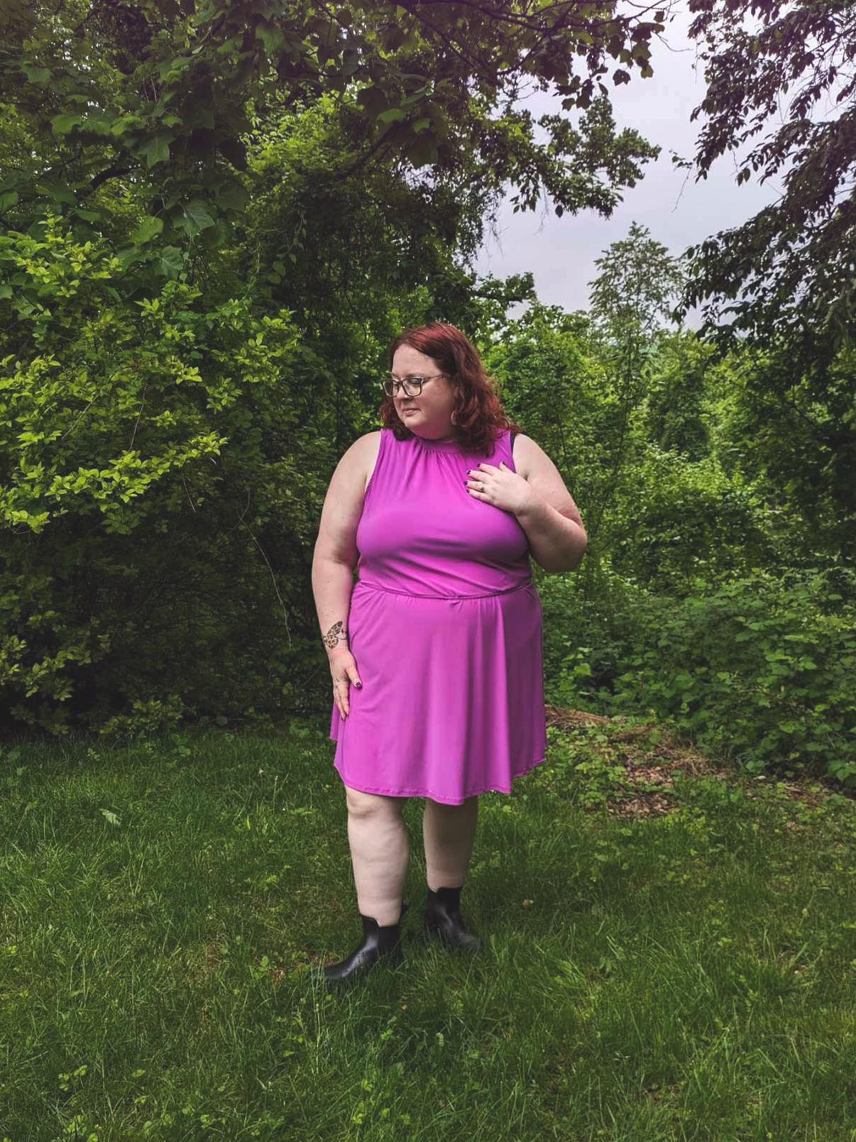 One Of Us Purple Romper Dress