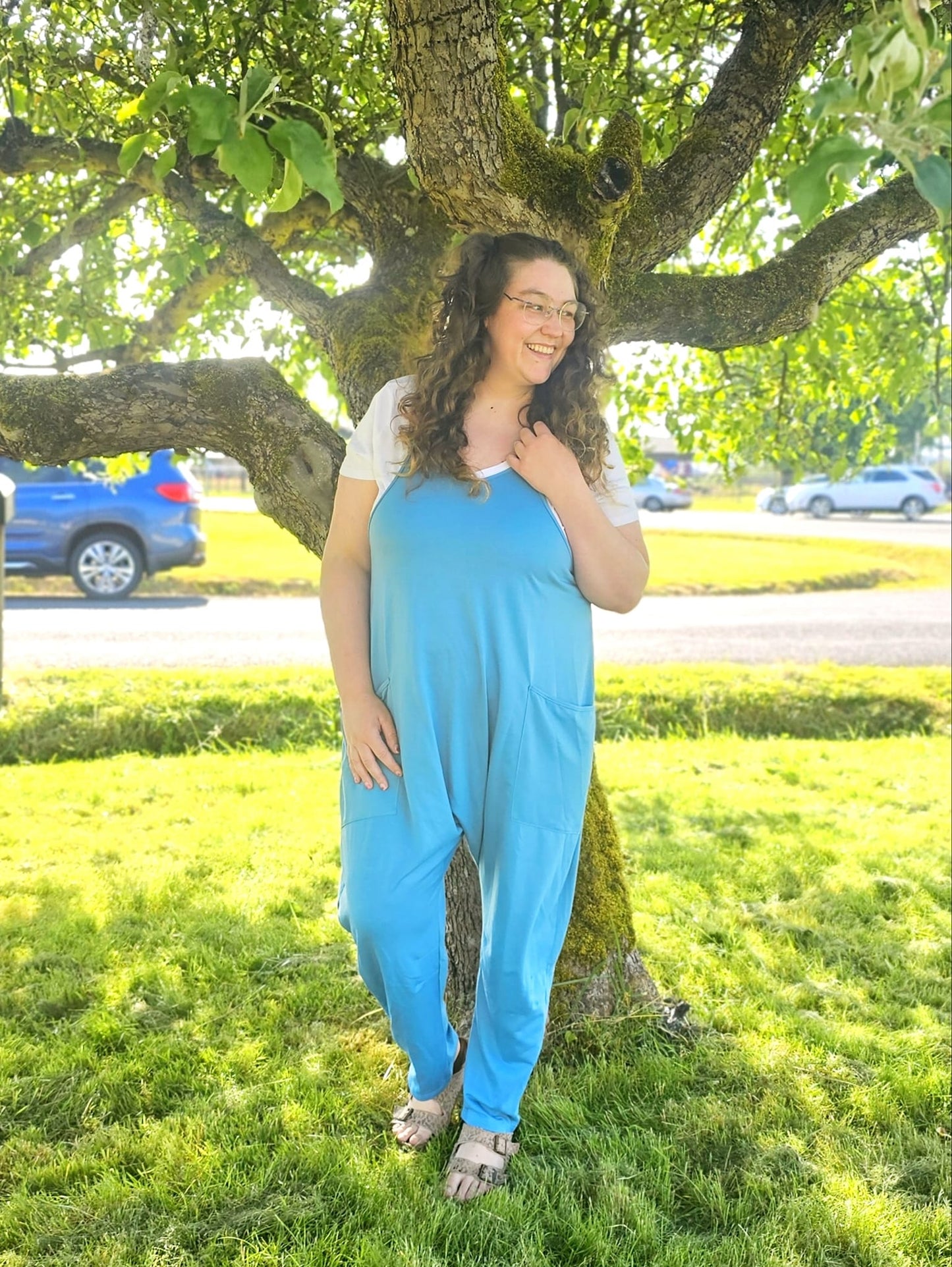Double Take Jumpsuit with Pockets
