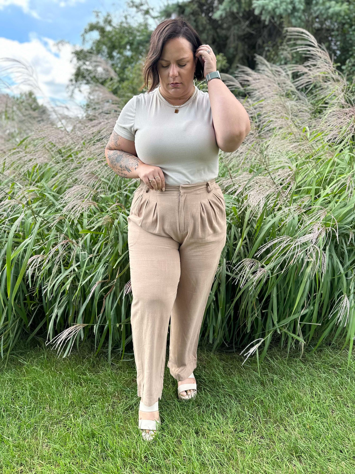 Business Meeting Wide Leg Pants