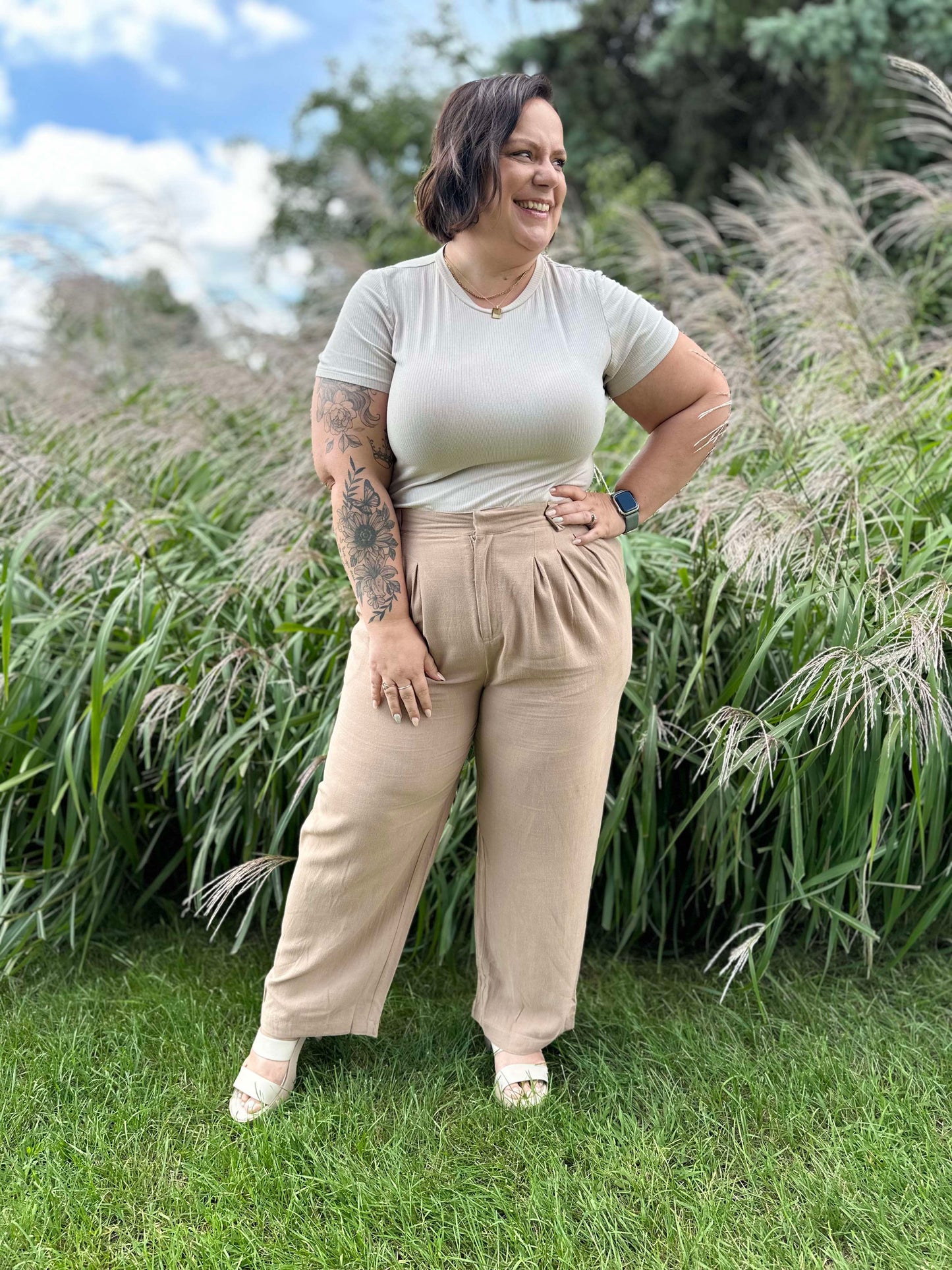 Business Meeting Wide Leg Pants
