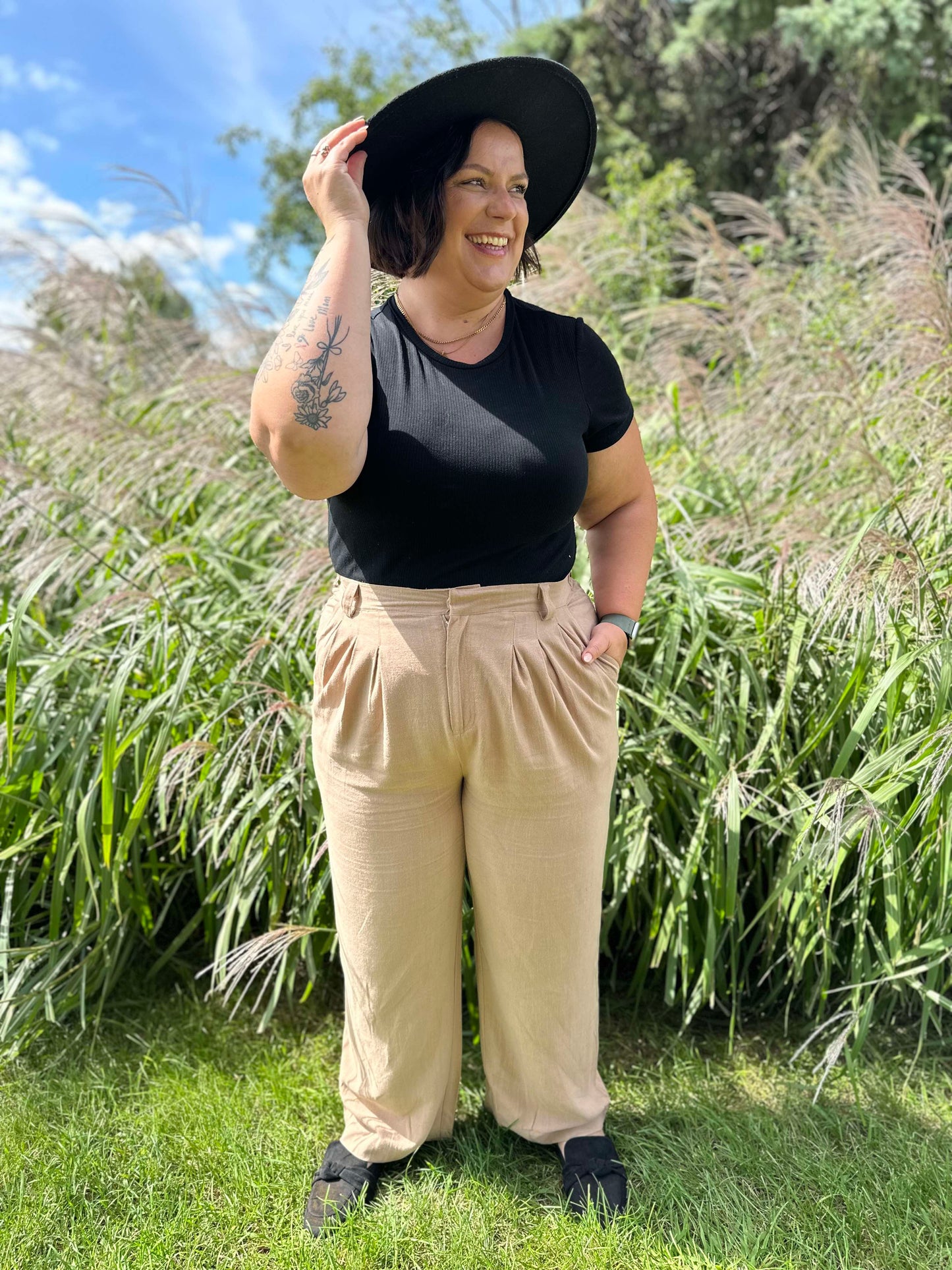 Business Meeting Wide Leg Pants