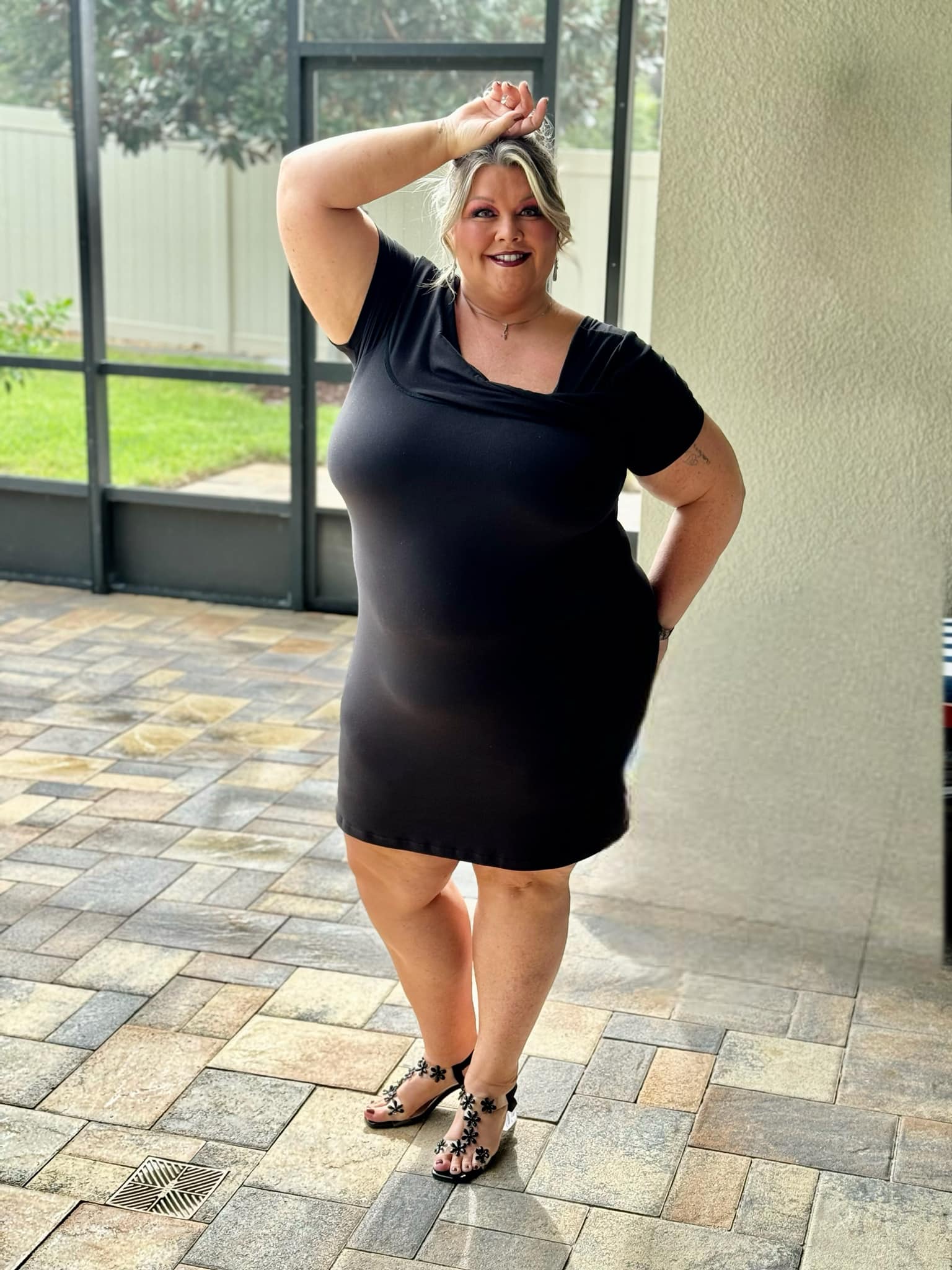 Head Over Heels Asymmetrical Neckline Dress WildlyHerBoutique Head Over Heels Asymmetrical Neckline Dress WildlyHerBoutique