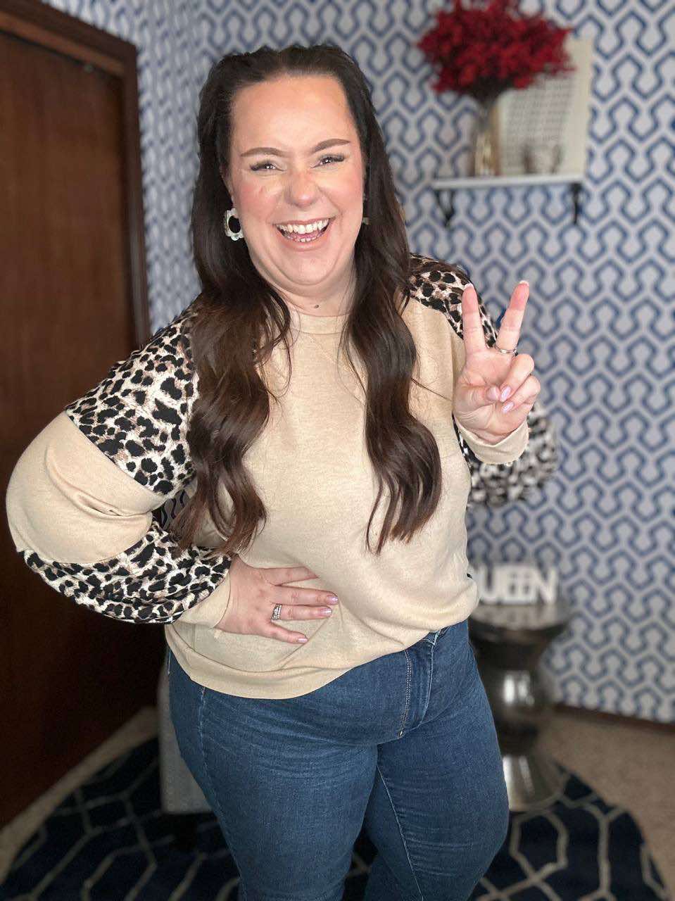 Sometime Safari Animal Print Top