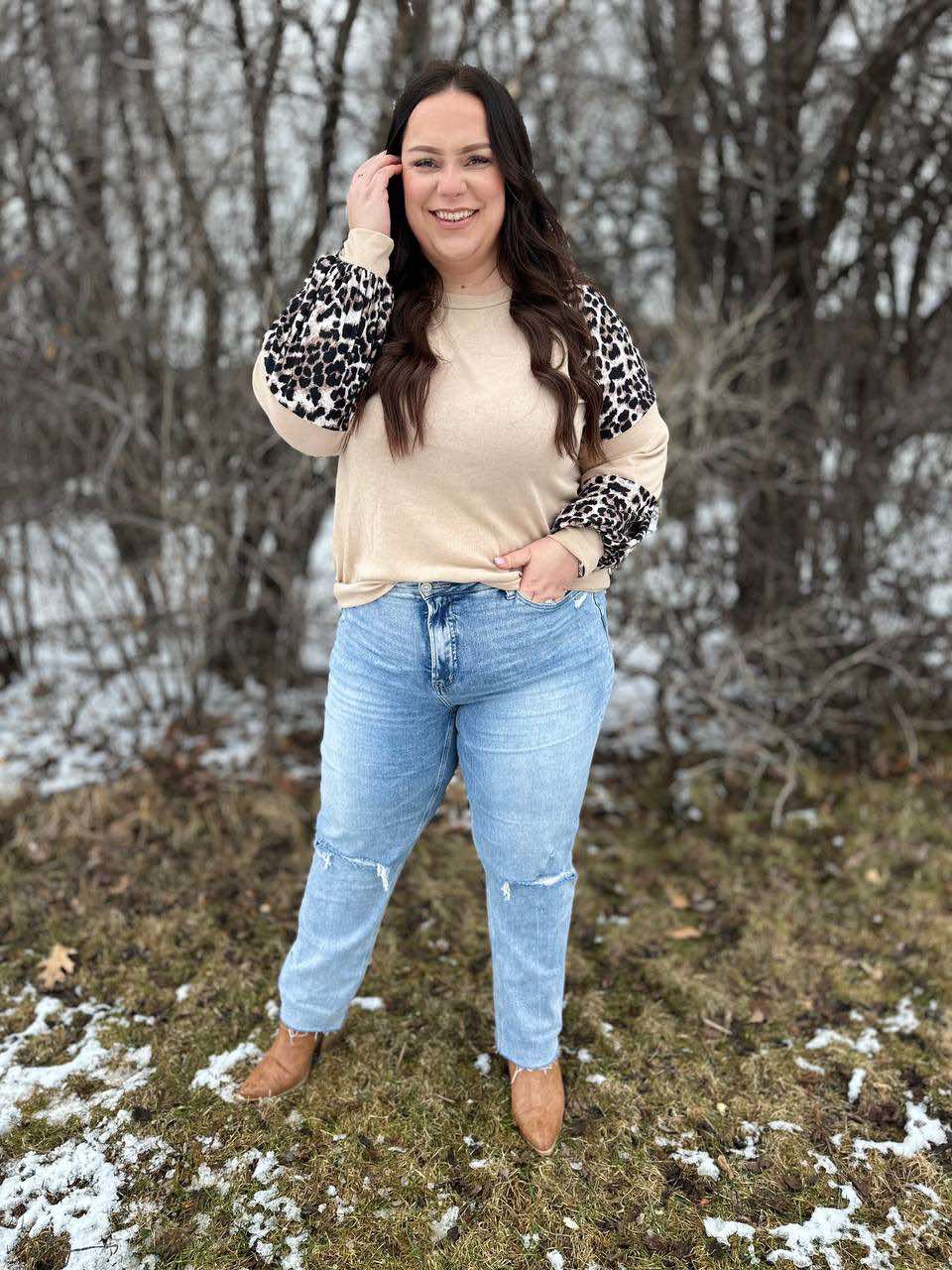 Sometime Safari Animal Print Top