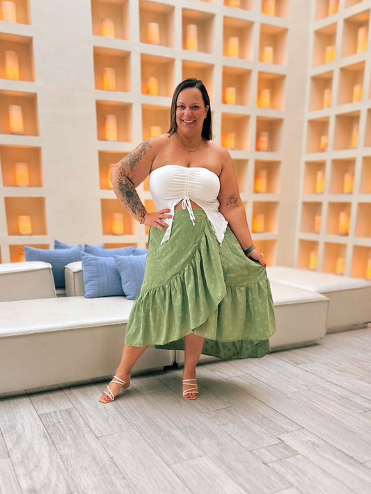 Whimsy Waves High-Low Skirt