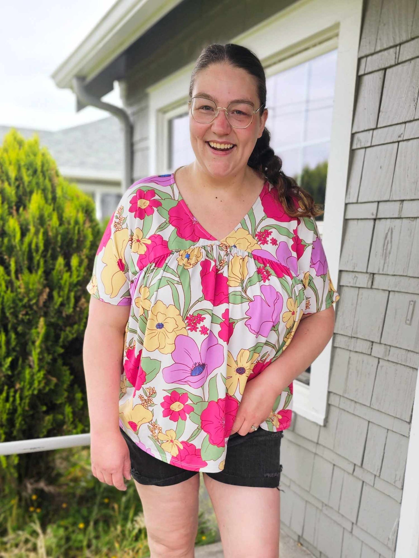 Do It Anyways Floral Top
