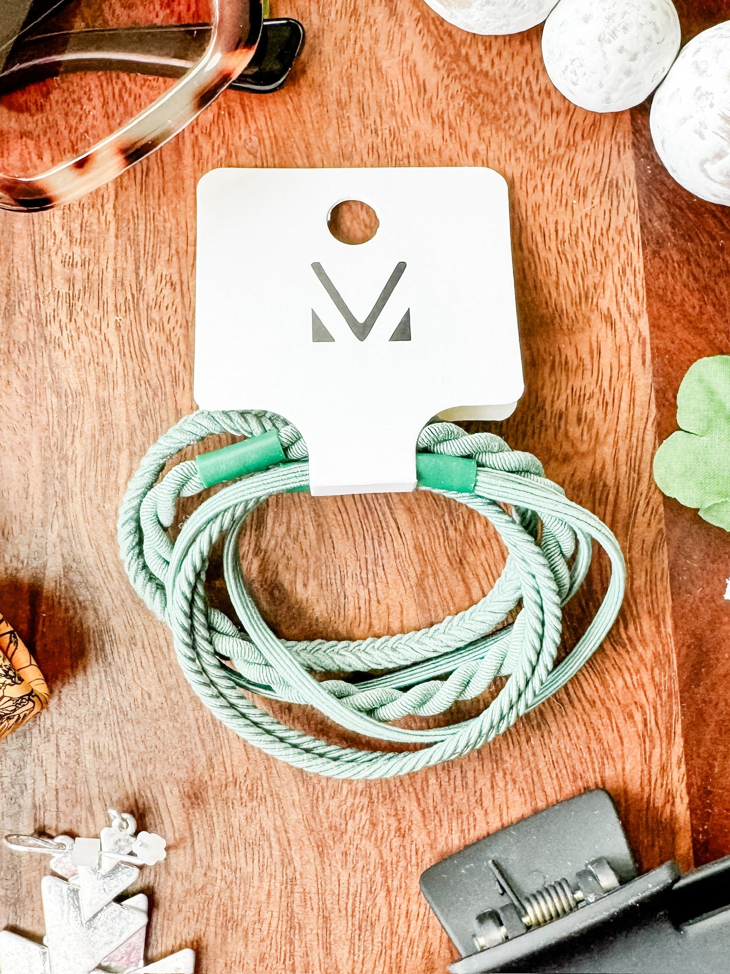 Michelle Mae Hair Tie Bracelet Sets - Colored Twists and Braids | Hair Accessories