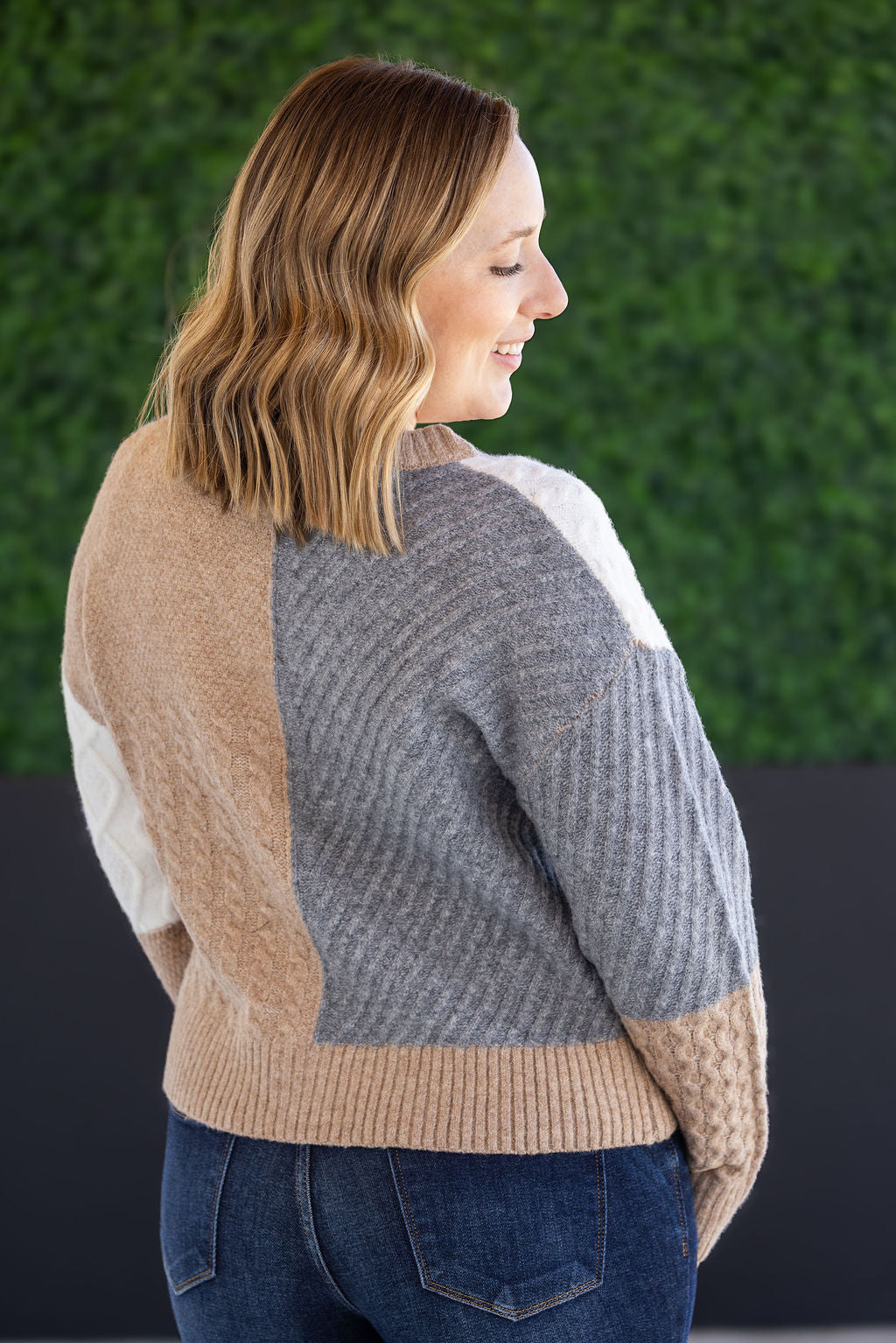 Michelle Mae Colorblock Cozy Cardigan