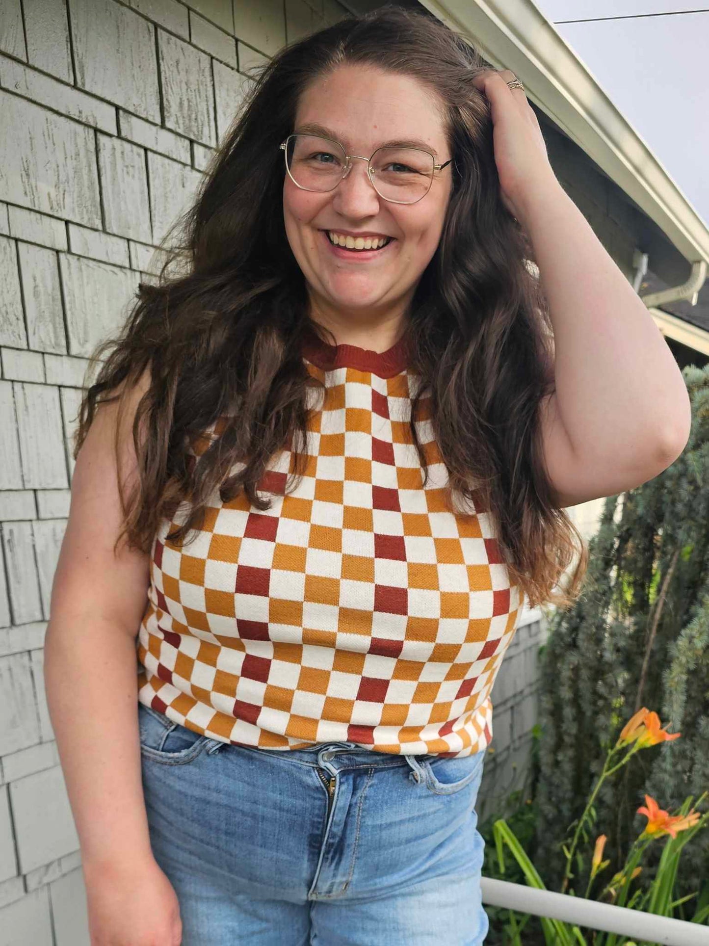 Keeping Score Checkered Tank