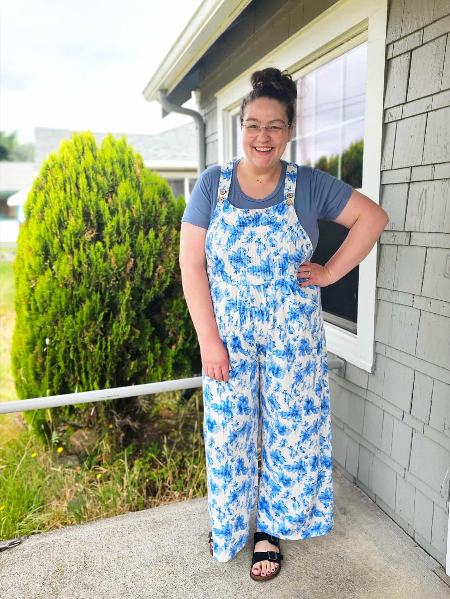Cassidy Floral Boho Overalls
