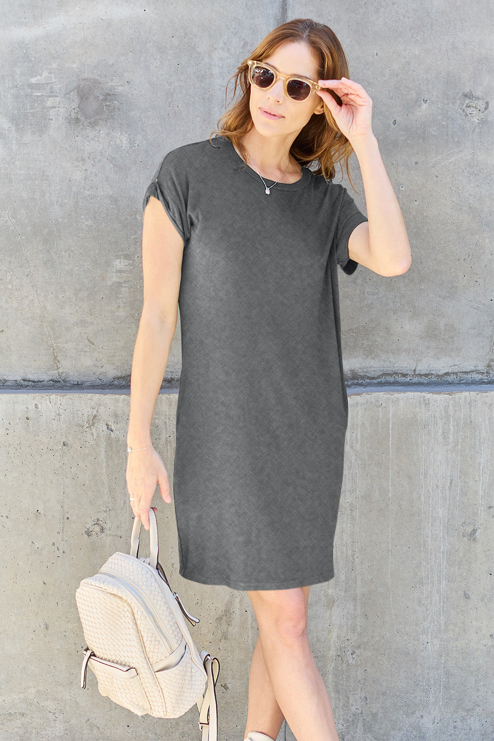 Oh, HI! Short Sleeve Dress with Pockets