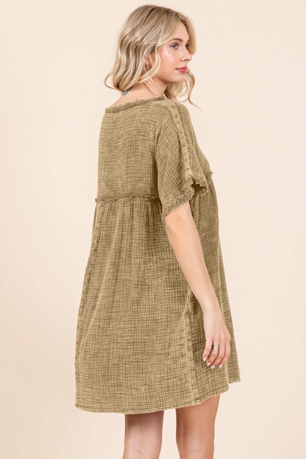 Back To Basics Babydoll Dress With Pockets