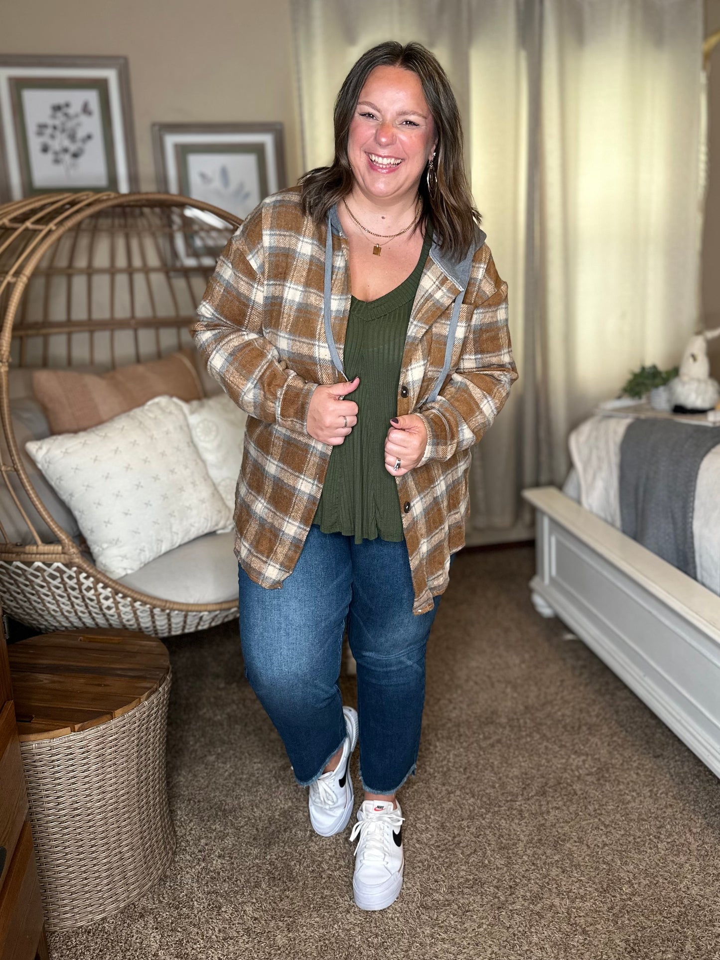 The Cozy Check Shacket