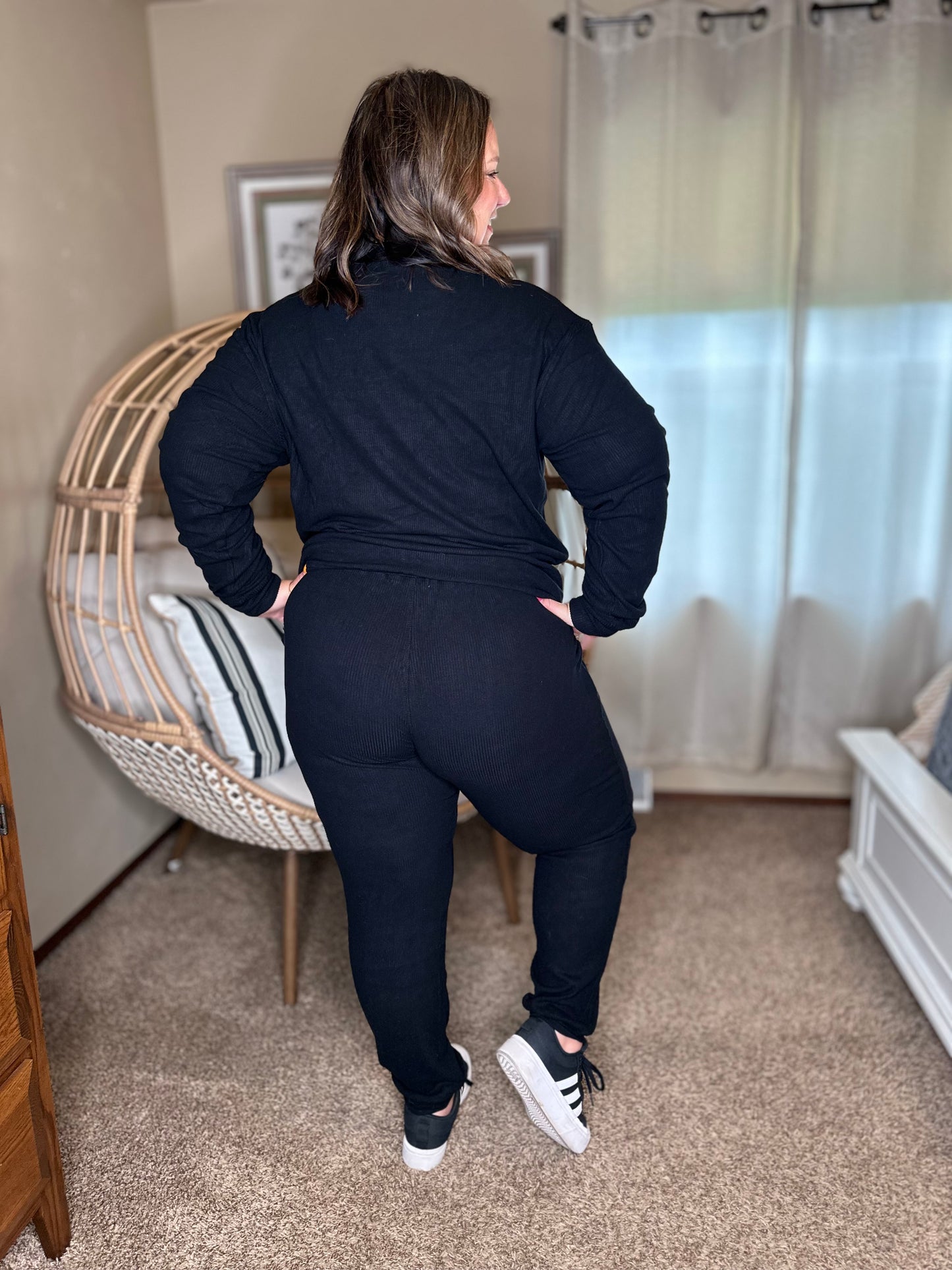 Michelle Mae Corrine Joggers - Black