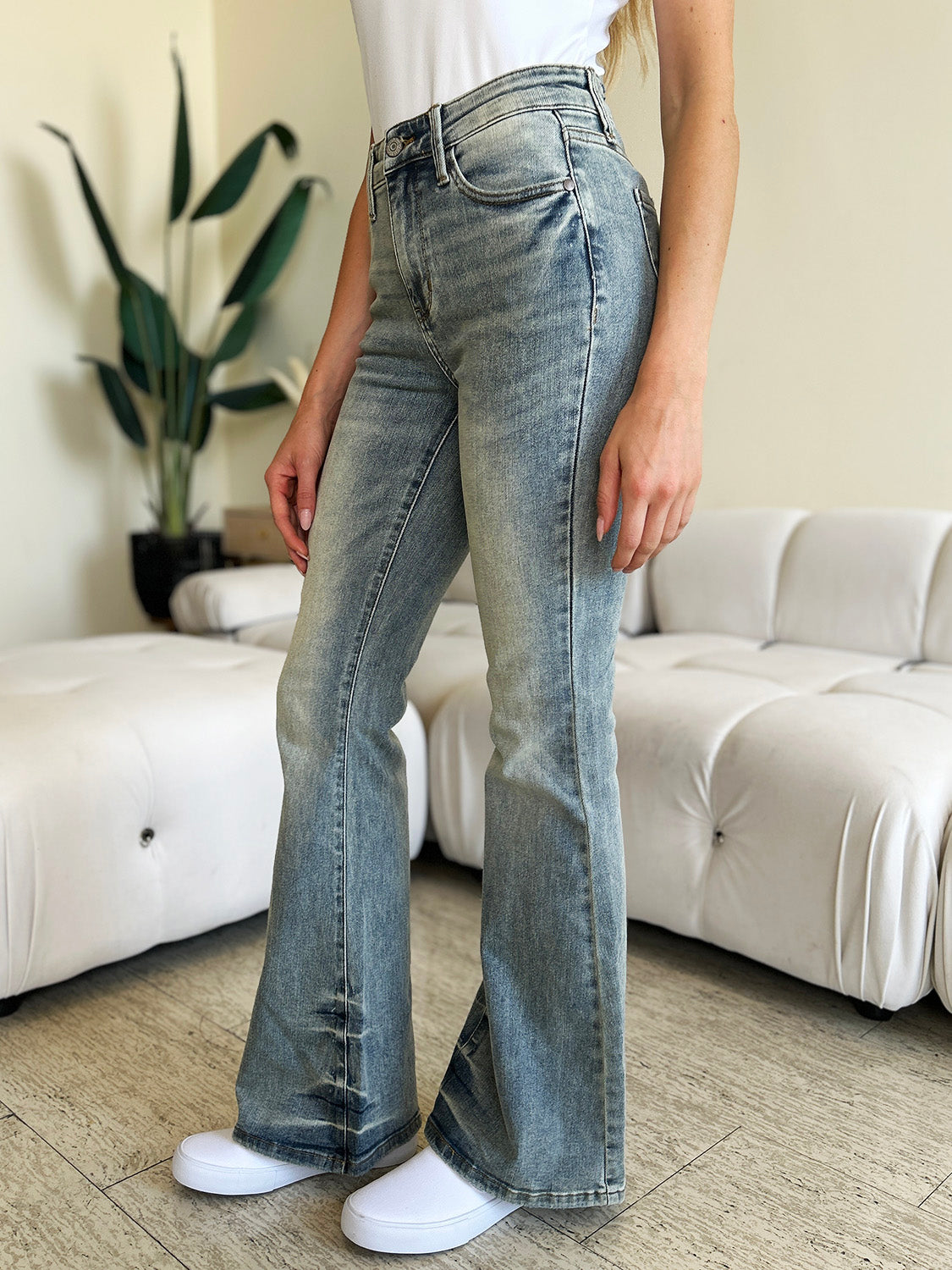 Focus On The Present High Waist Flare Jeans