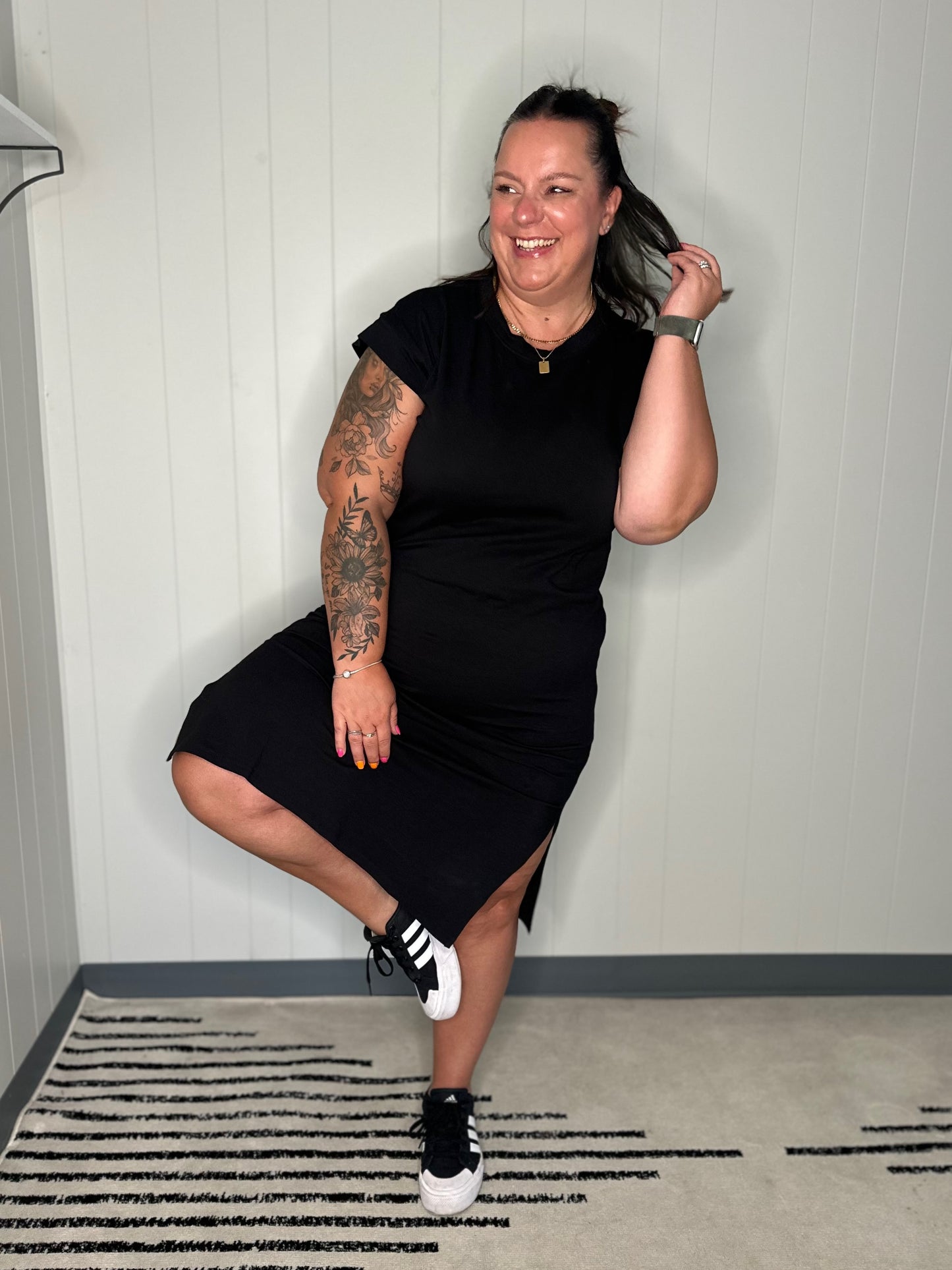 Sweet Like That Casual Dress in Black