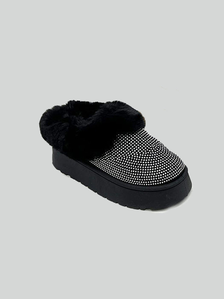 Fur-tastic Heights Booties- Black