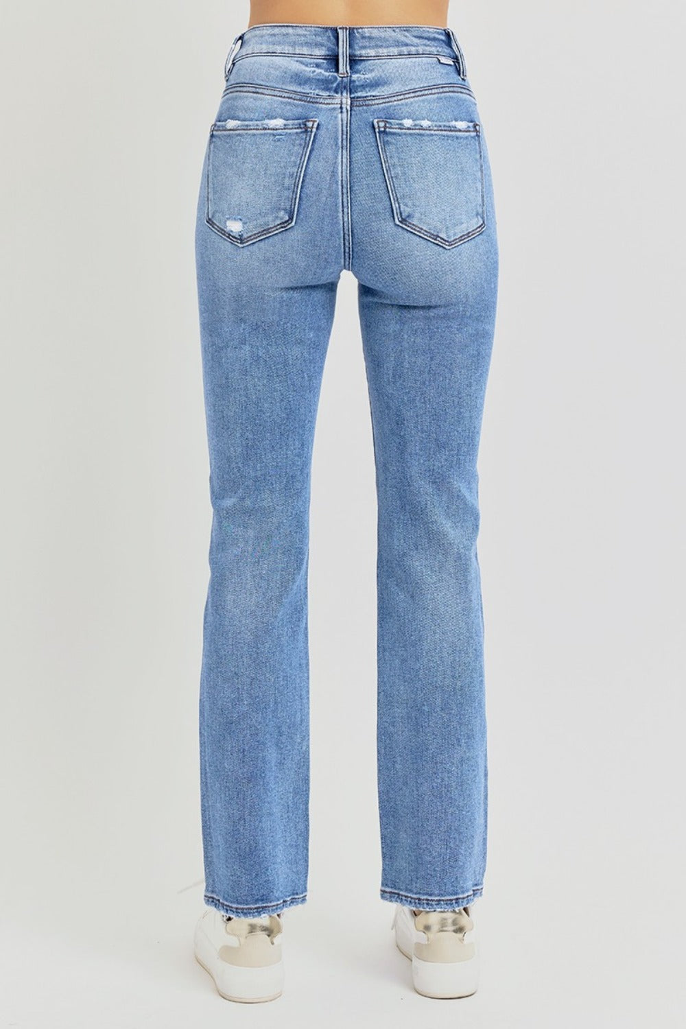 Make It Happen High-Rise Ankle Straight Jeans