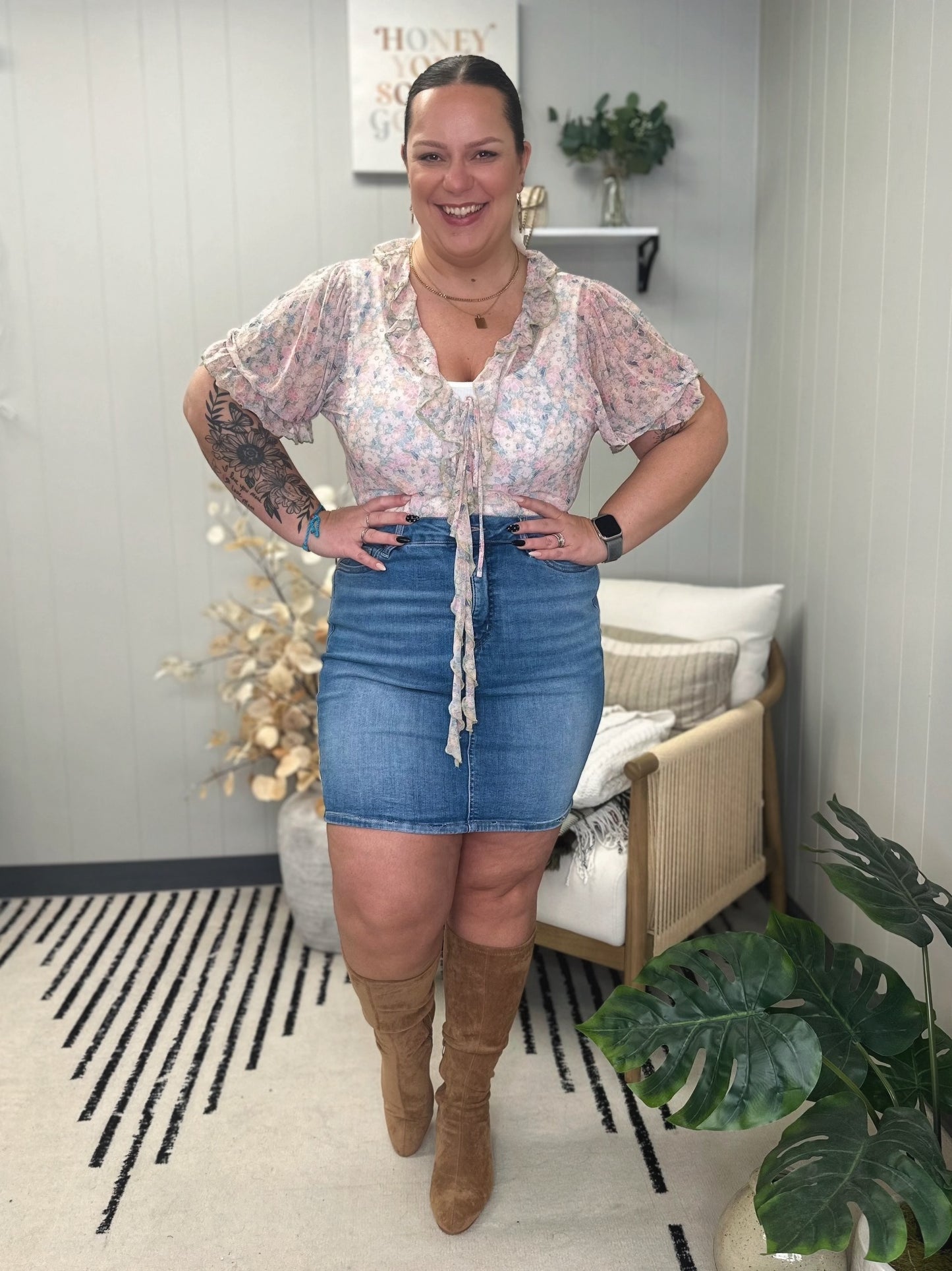 Haley High Rise Control Top Skirt