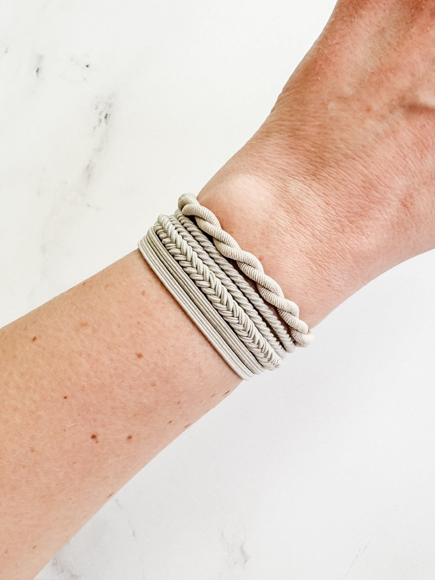 Michelle Mae Hair Tie Bracelet Sets - Colored Twists and Braids | Hair Accessories