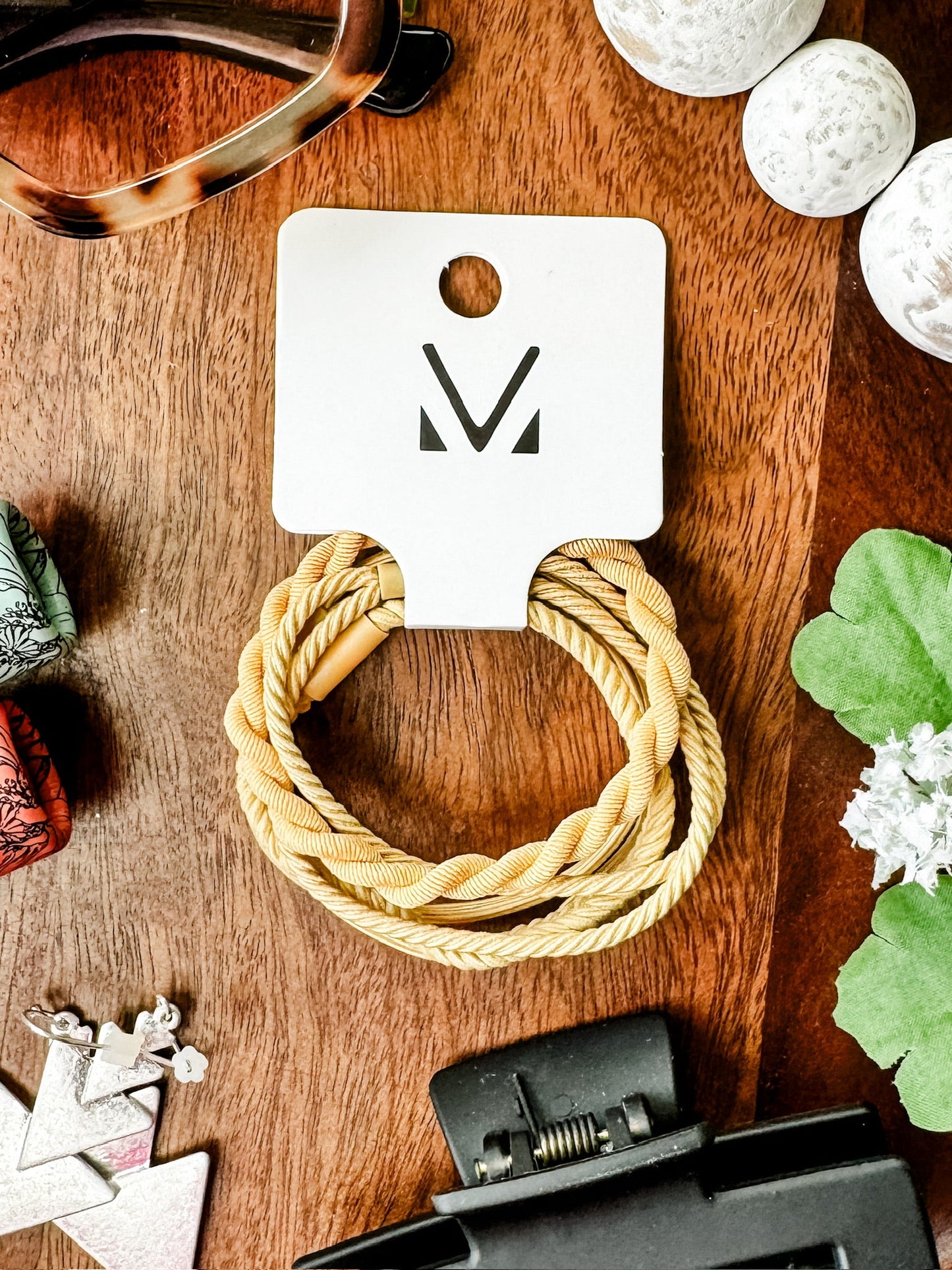 Michelle Mae Hair Tie Bracelet Sets - Colored Twists and Braids | Hair Accessories