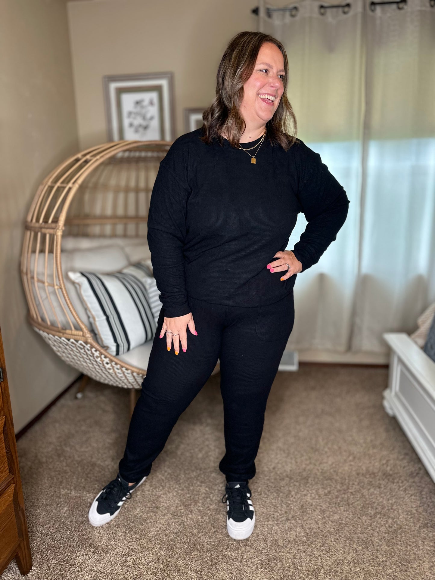 Michelle Mae Corrine Joggers - Black