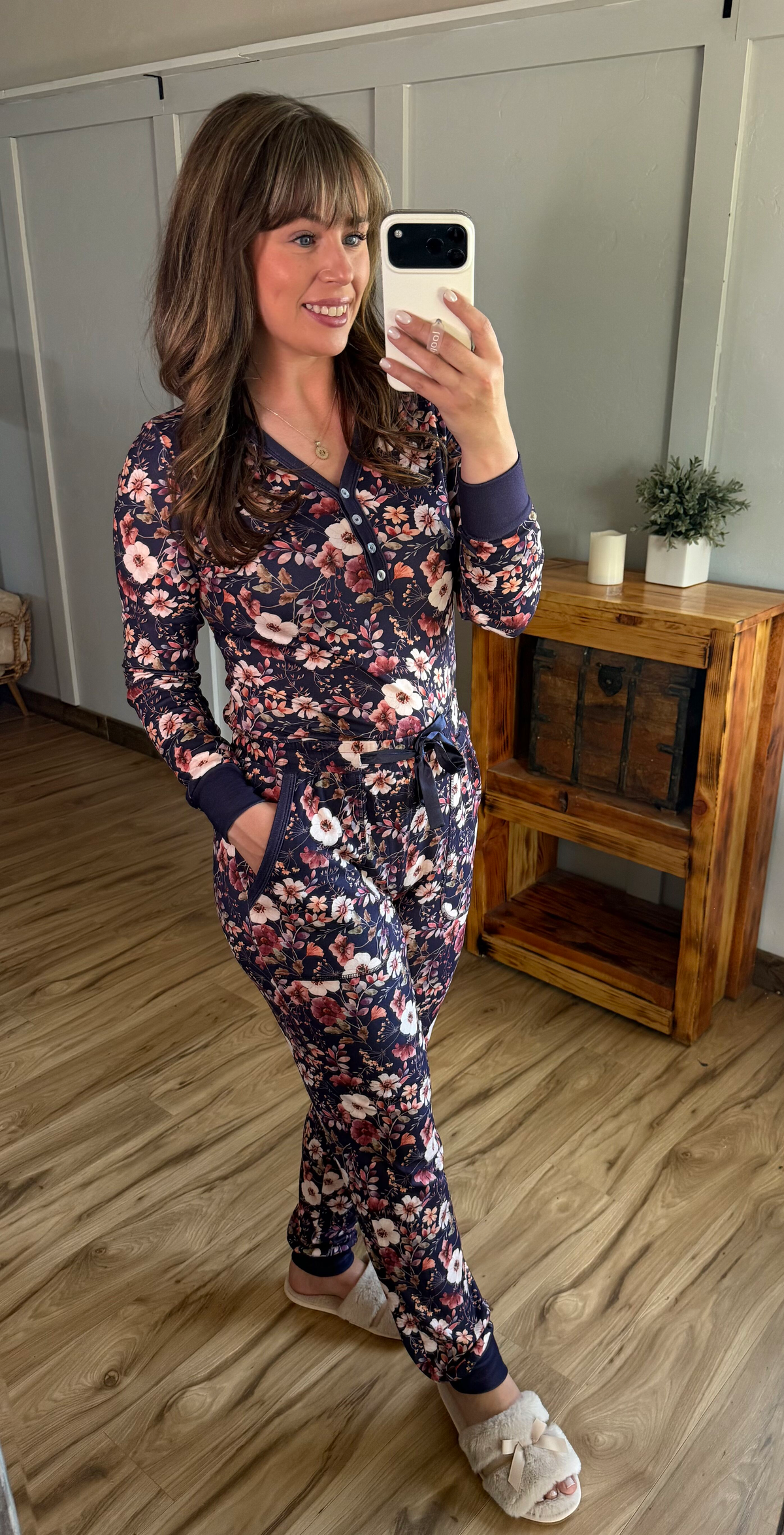 Michelle Mae Cozy Pajama Set - Blushwood Floral