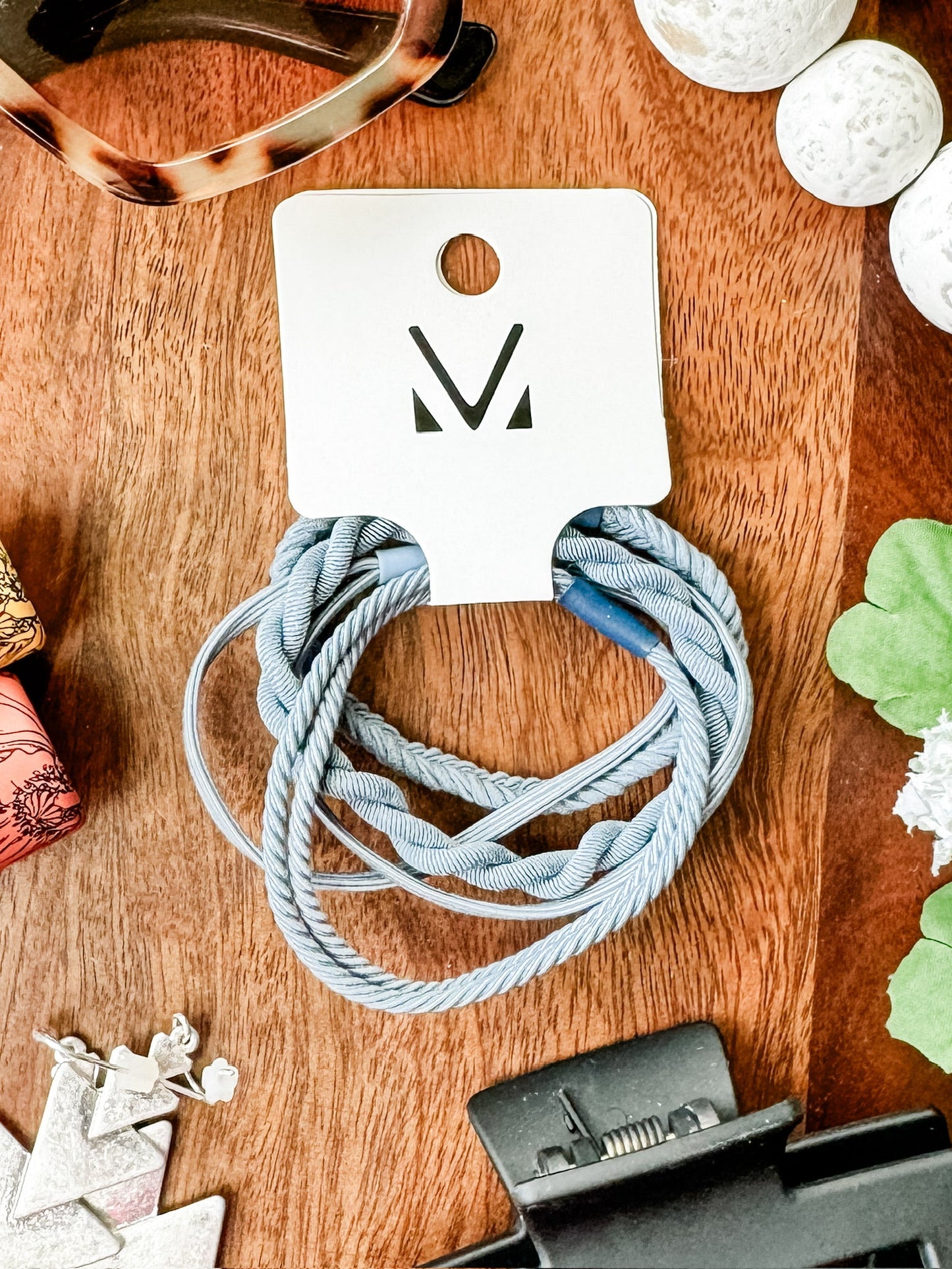 Michelle Mae Hair Tie Bracelet Sets - Colored Twists and Braids | Hair Accessories