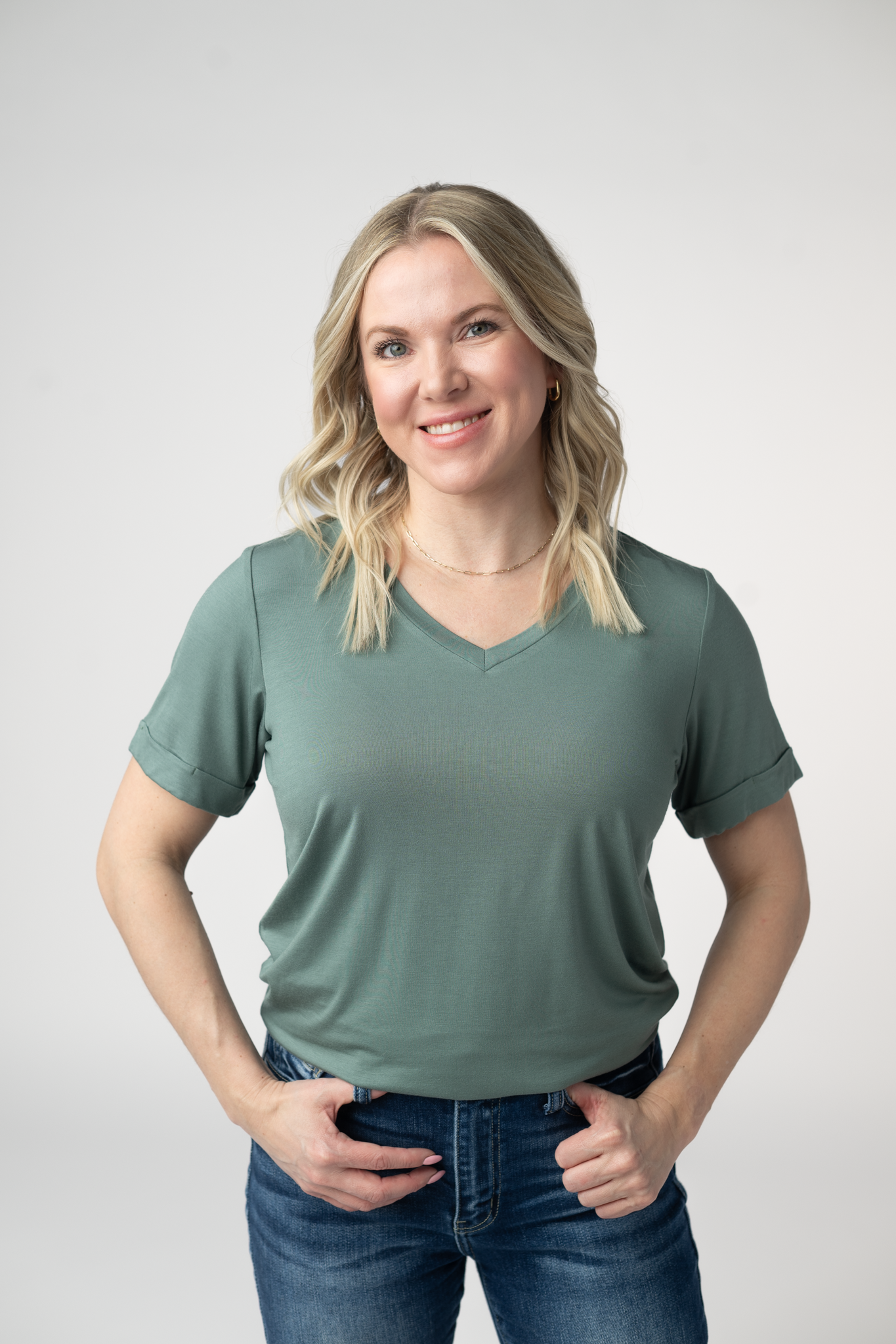 Michelle Mae Sophie Top - Dusty Jade