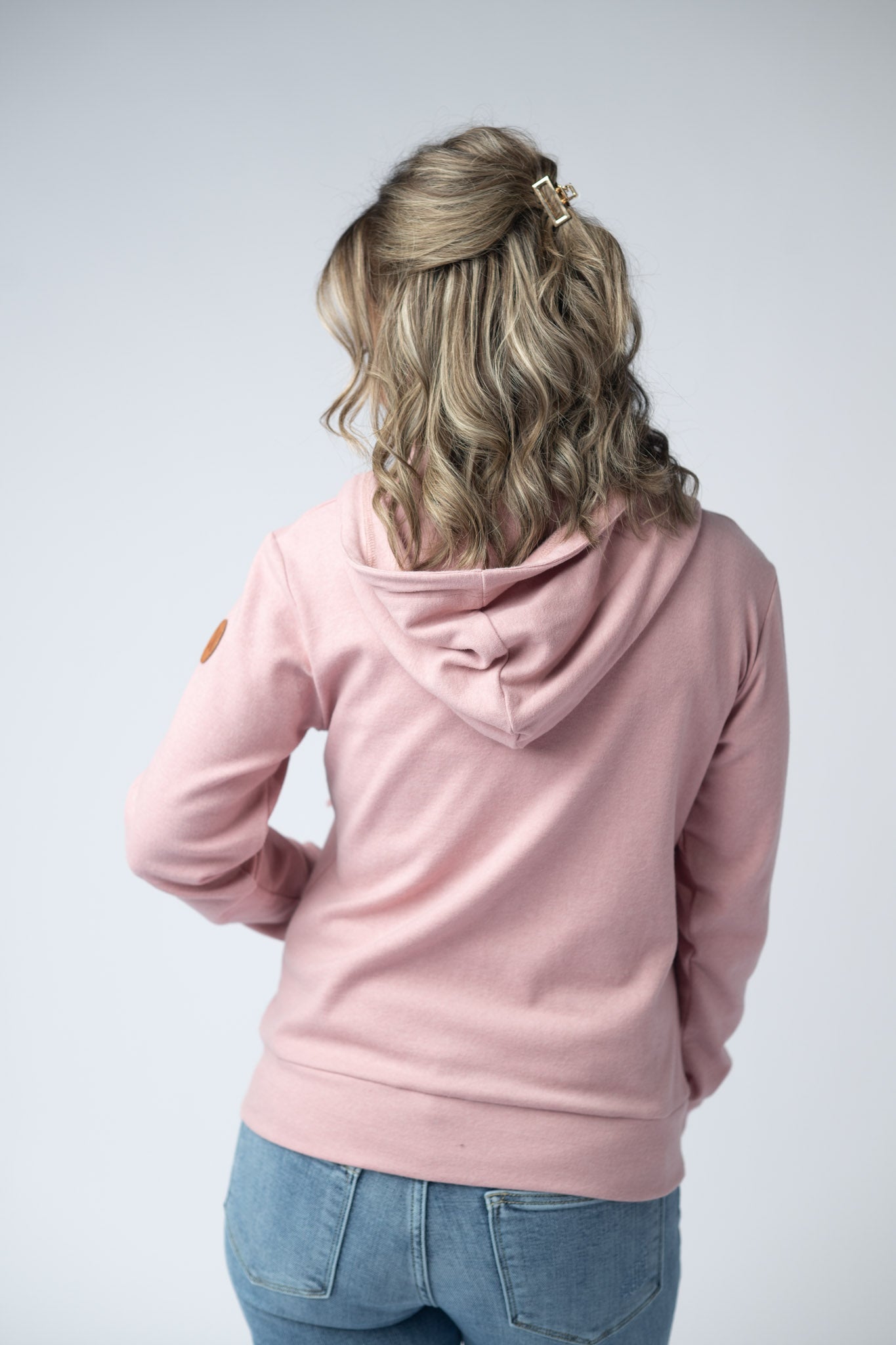 Michelle Mae Fullzip Hoodie - Dusty Pink