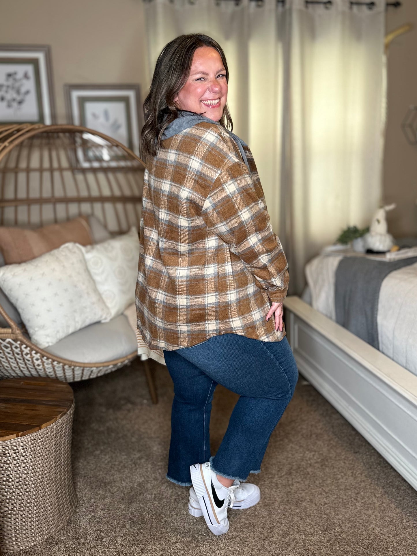 The Cozy Check Shacket