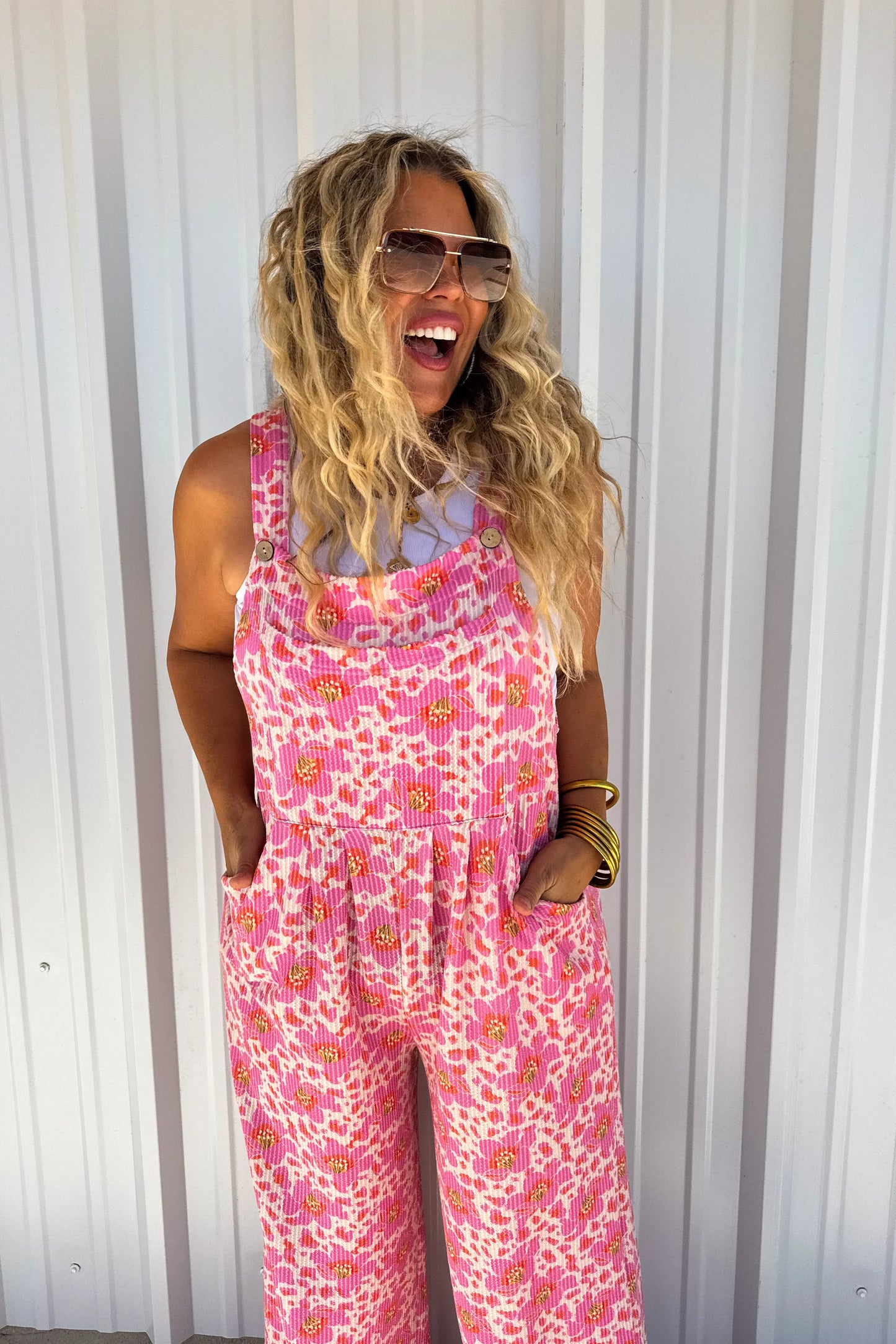 Cassidy Floral Boho Overalls