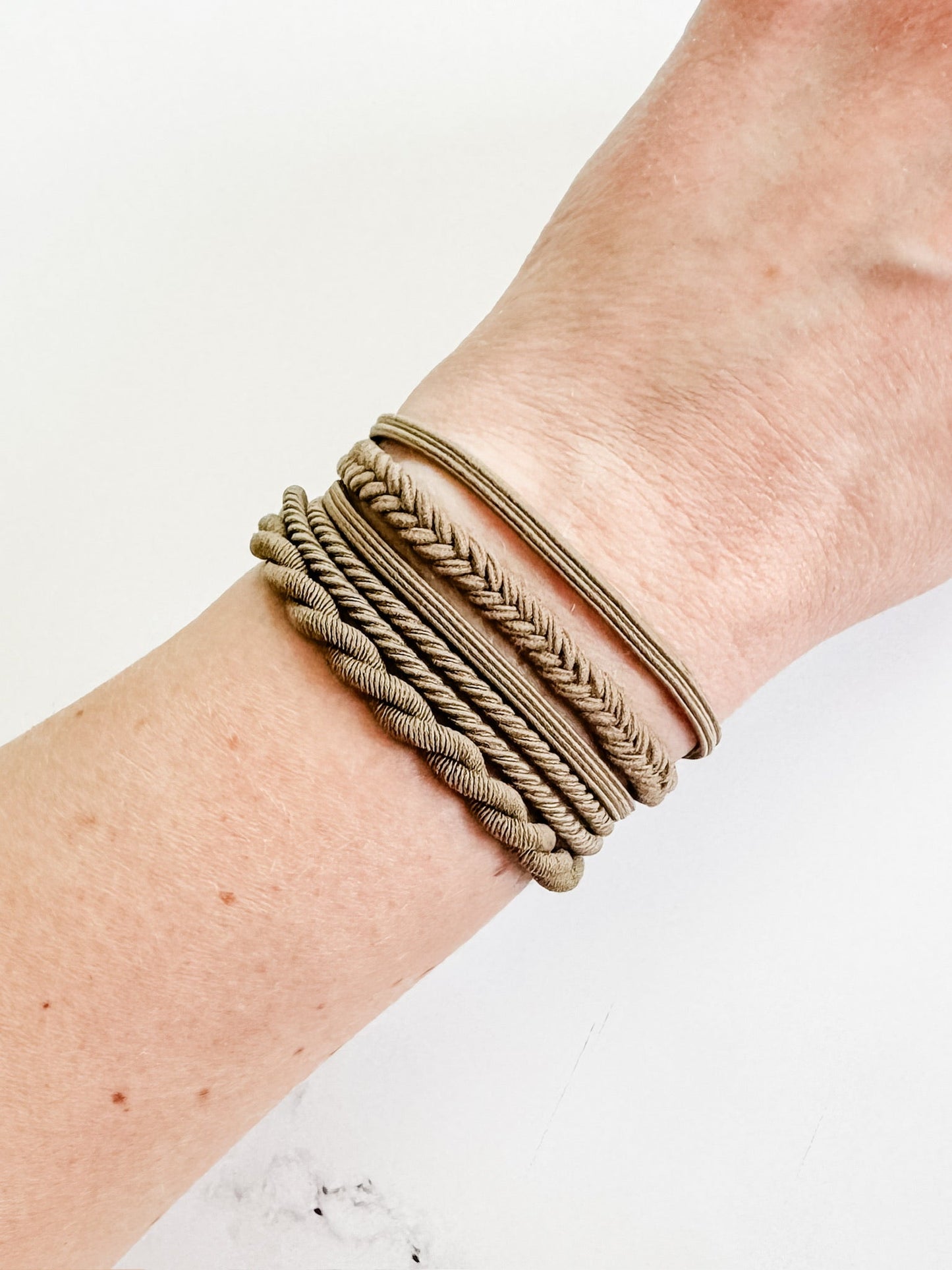 Michelle Mae Hair Tie Bracelet Sets - Colored Twists and Braids | Hair Accessories