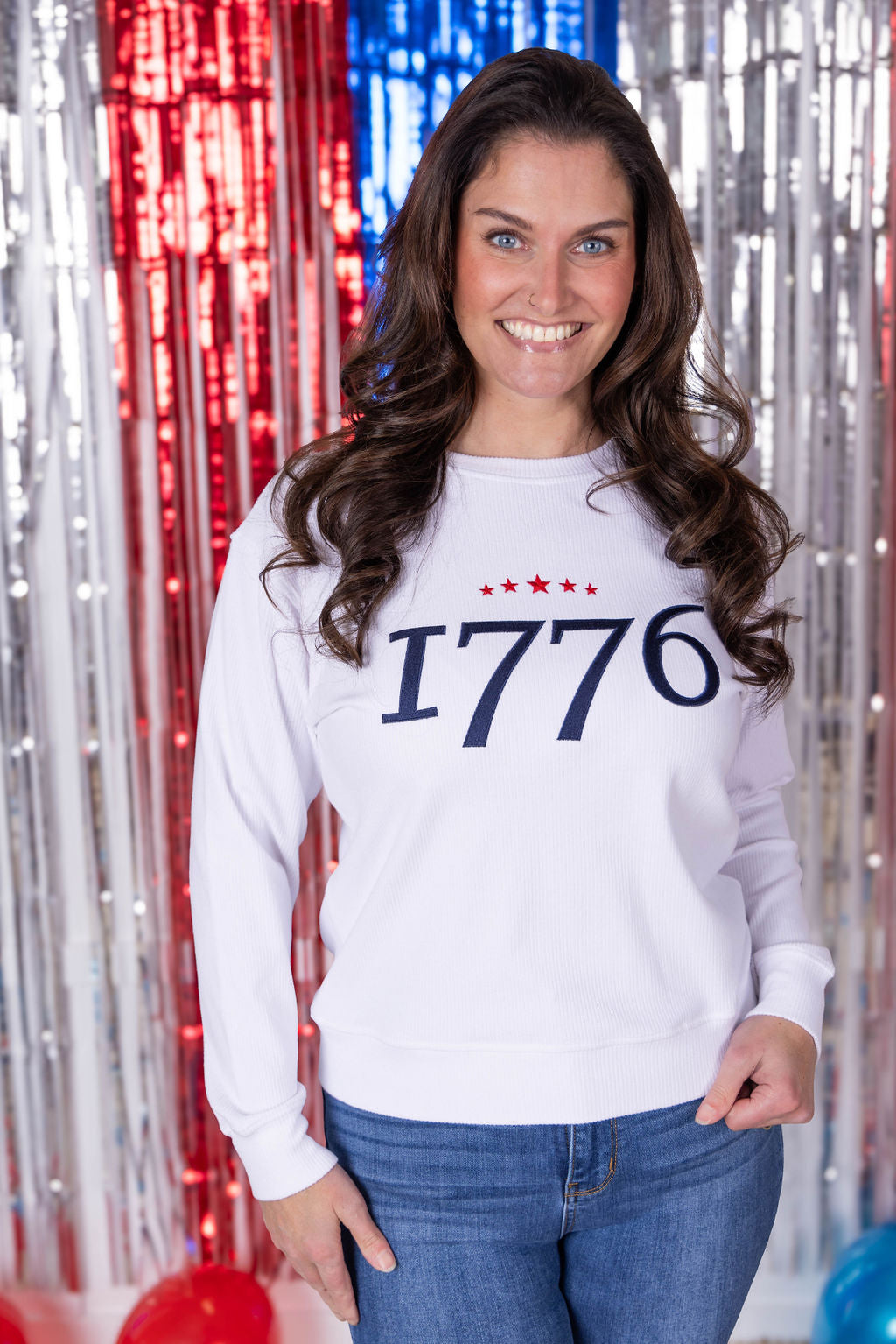 Michelle Mae Corrine Embroidered Pullover Top - 1776