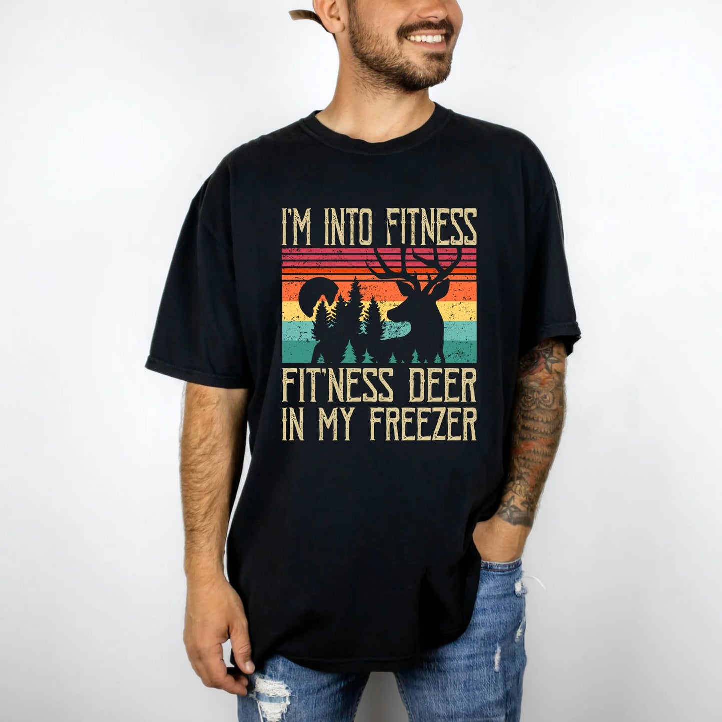 Fitness Deer Graphic Tee