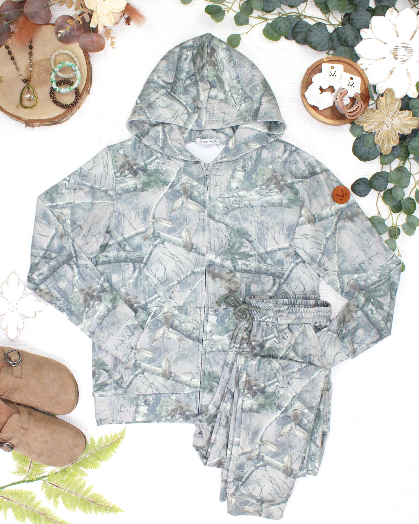 Michelle Mae Fullzip Hoodie - Camo
