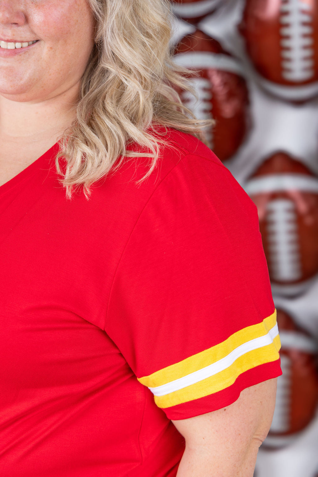 Michelle Mae GameDay Tessa Short Sleeve Top - Kansas City