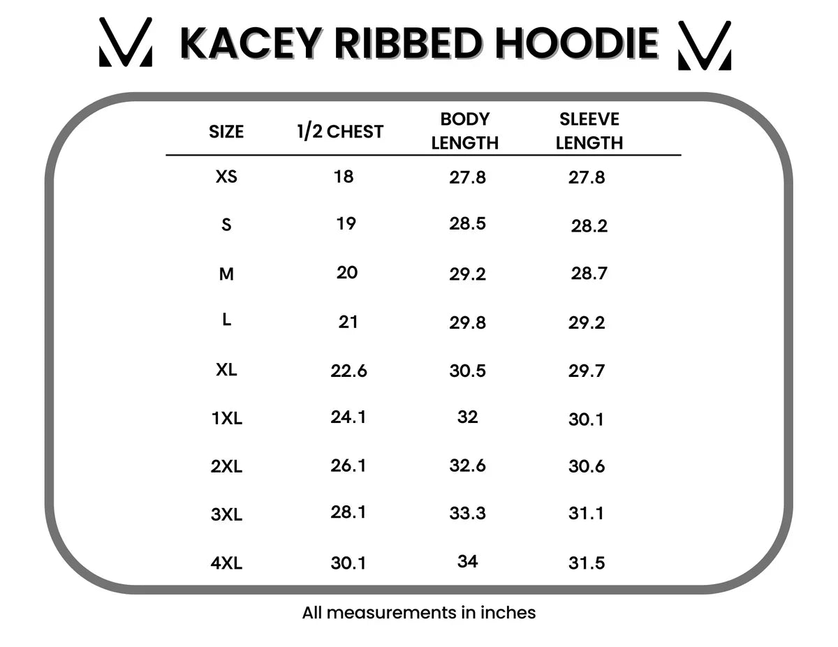 Michelle Mae Kacey Ribbed Hoodie - Rose