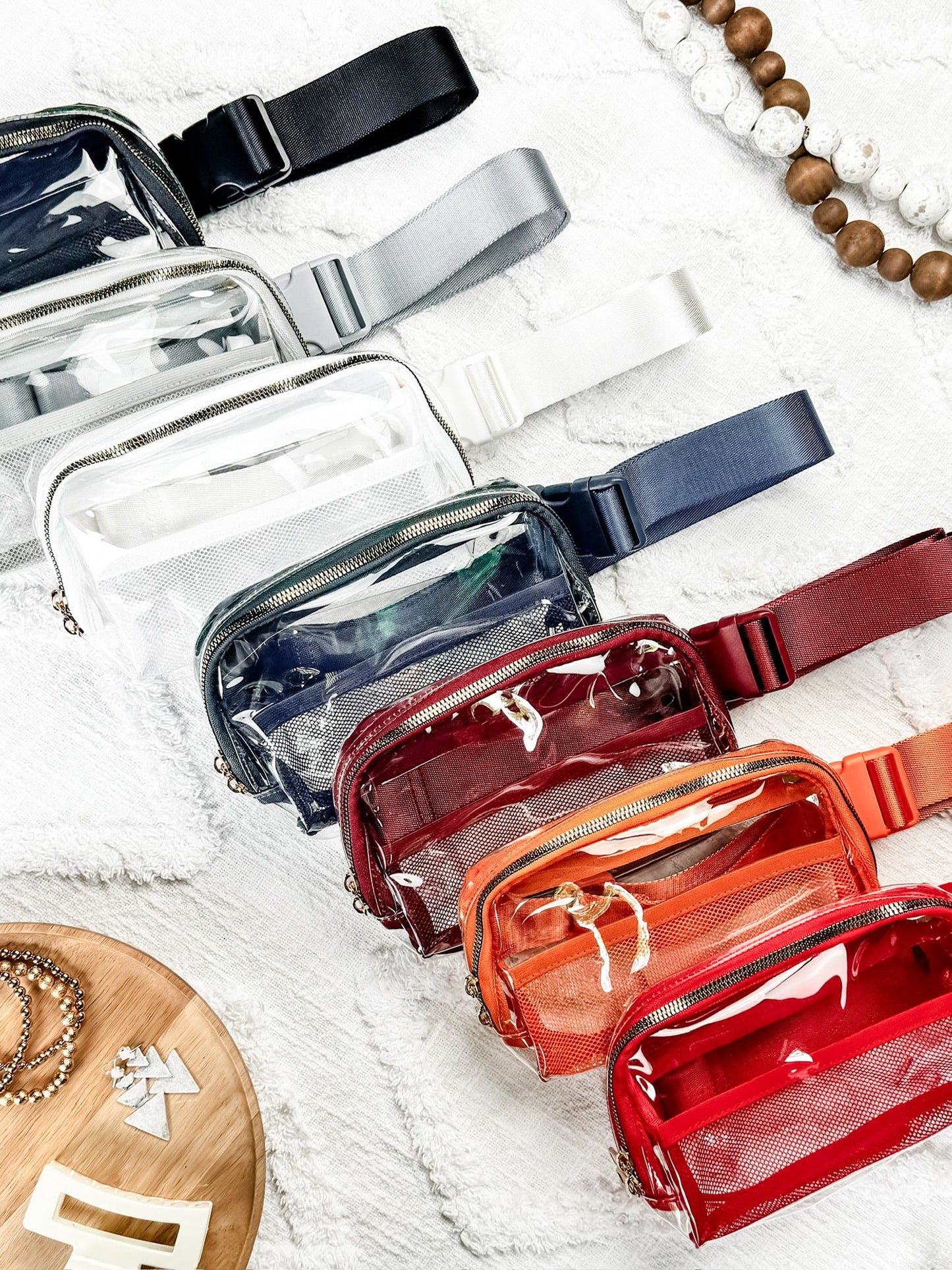 Michelle Mae Clear Bag - Multiple Color Options