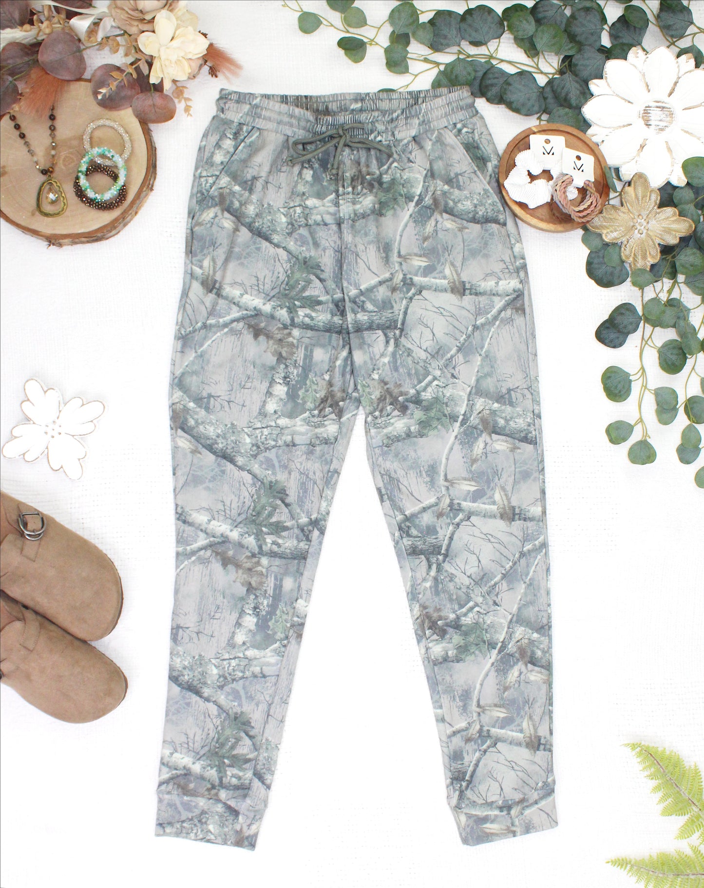 Michelle Mae Classic Joggers - Camo