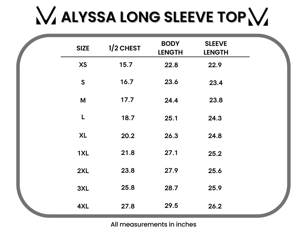 Michelle Mae Alyssa Long Sleeve Top - Harvest Leaves