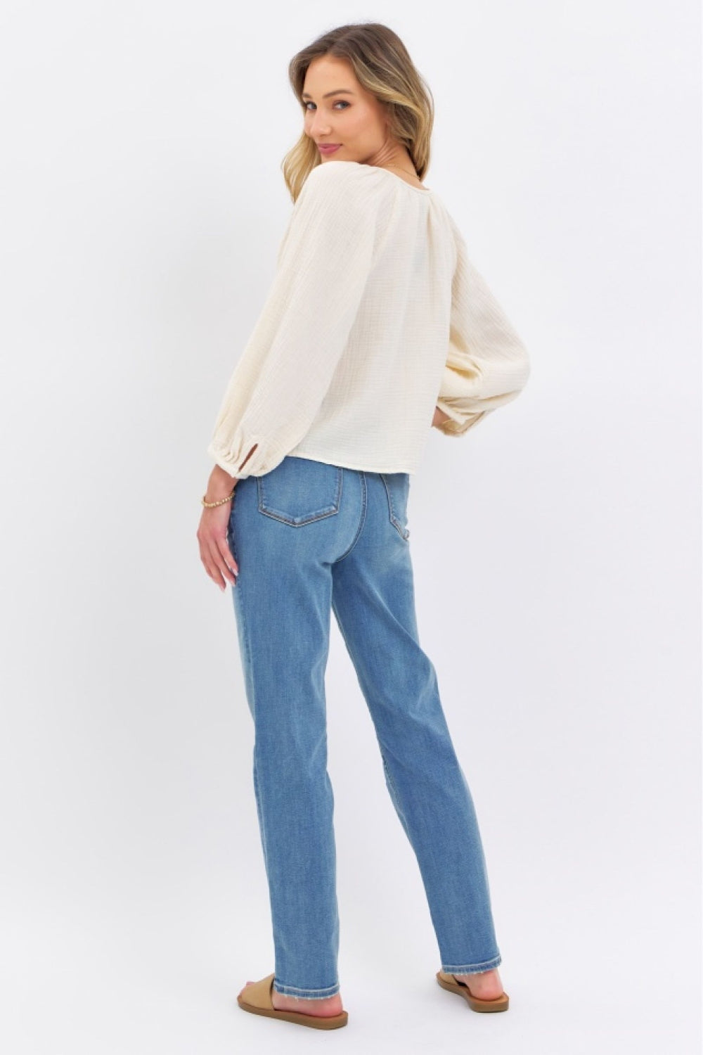 Now Or Never High Waist Straight Jeans