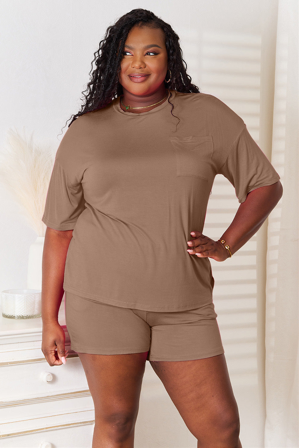Take Me Back To Bed Top and Shorts Set