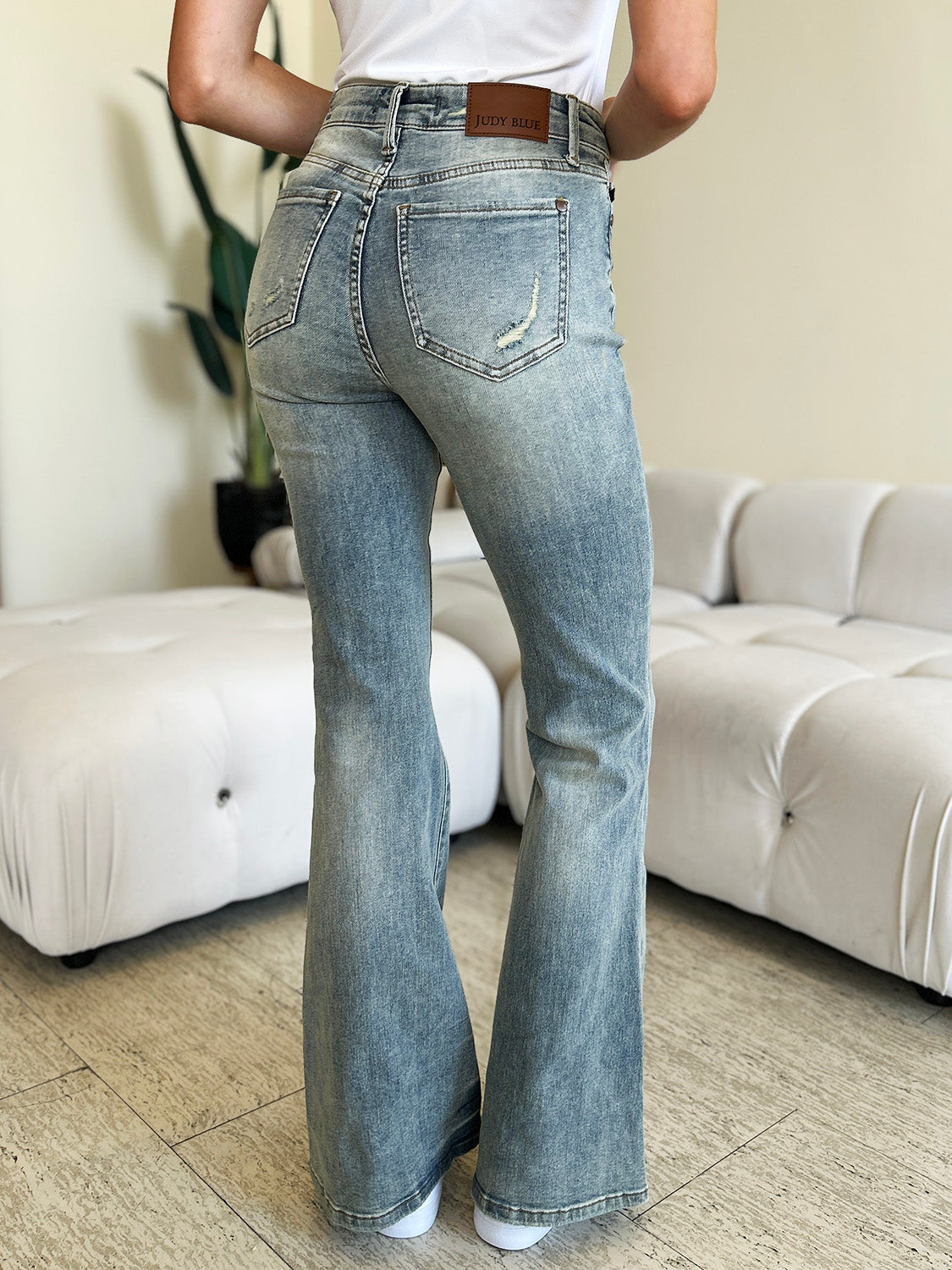 Focus On The Present High Waist Flare Jeans