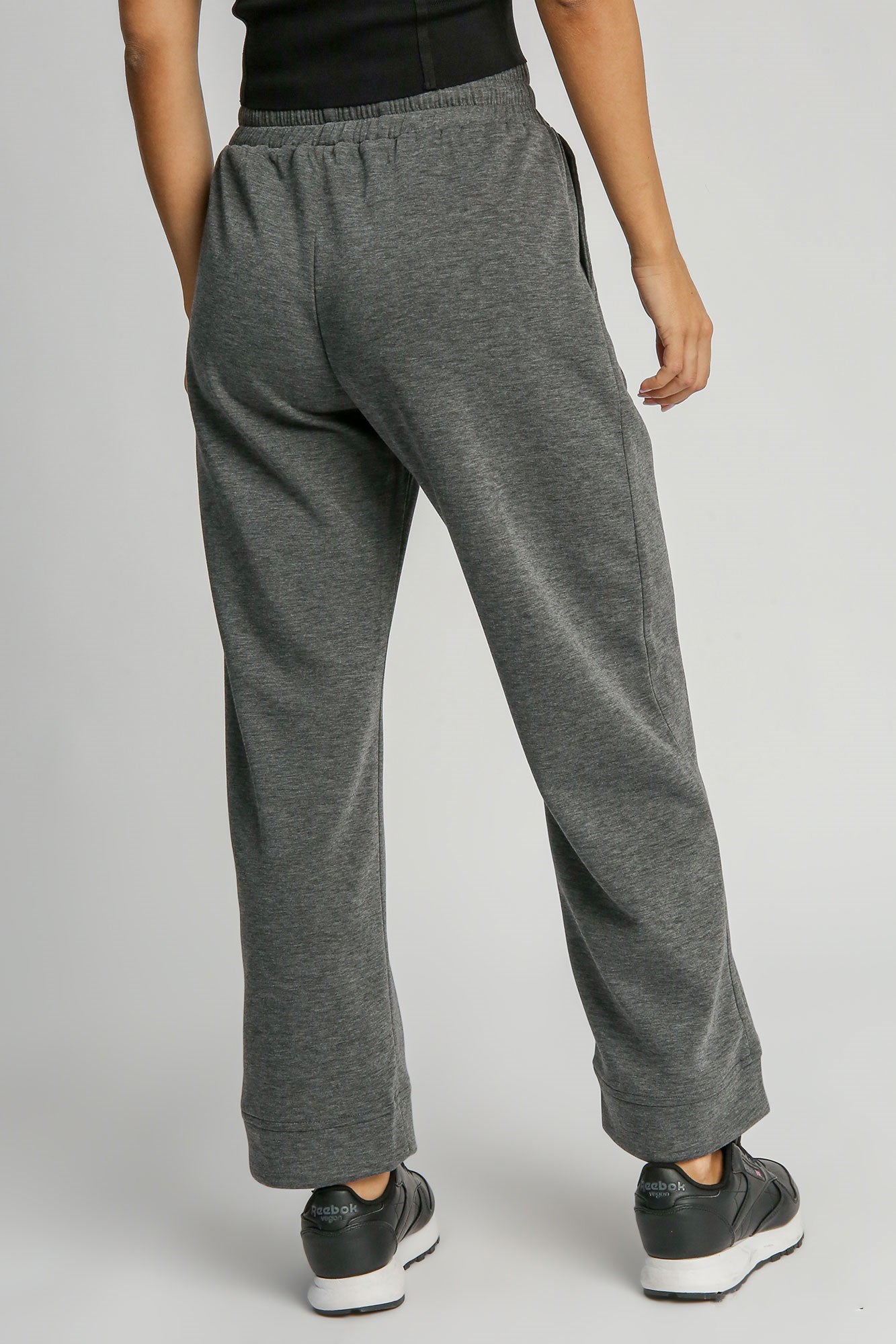 Pocket Perfect Wide-Leg Pants- Dark Gray
