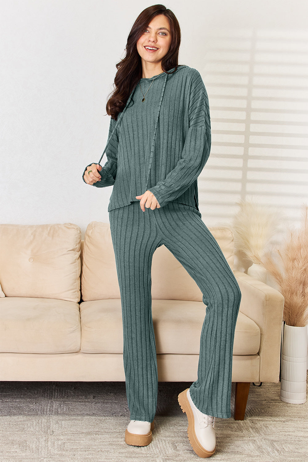 Snuggle Up Hooded Top and Pants Set