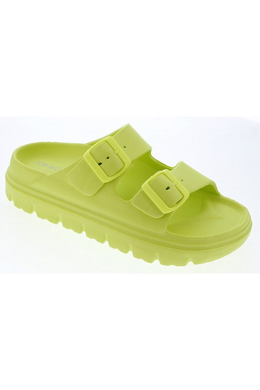 Taste The Rainbow Buckle Sandals