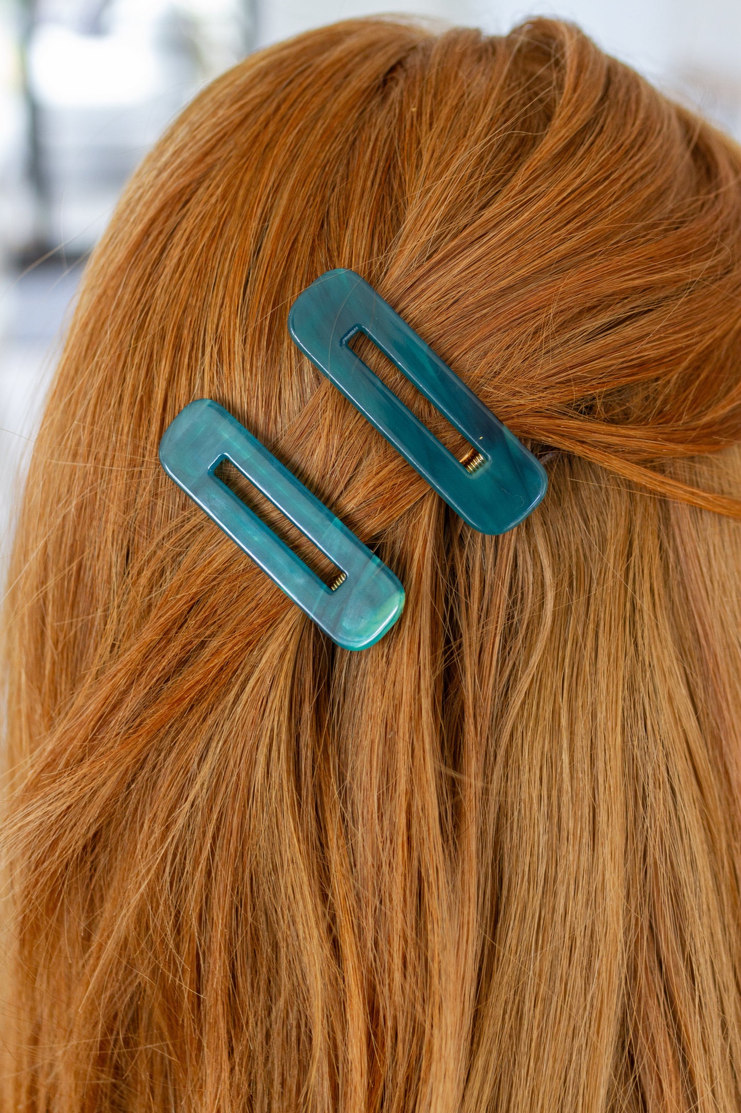 Double Trouble 2 Pack Hair Clip in Sea Blue **FINAL SALE**