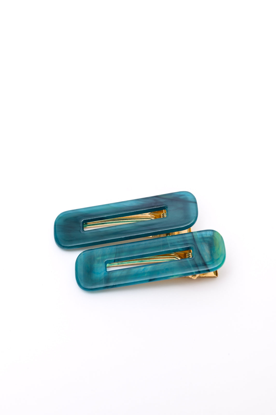 Double Trouble 2 Pack Hair Clip in Sea Blue **FINAL SALE**