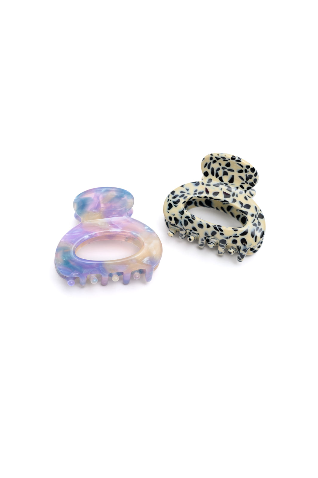 Happy Daydreams Round Claw Clips Set of 2 **FINAL SALE**